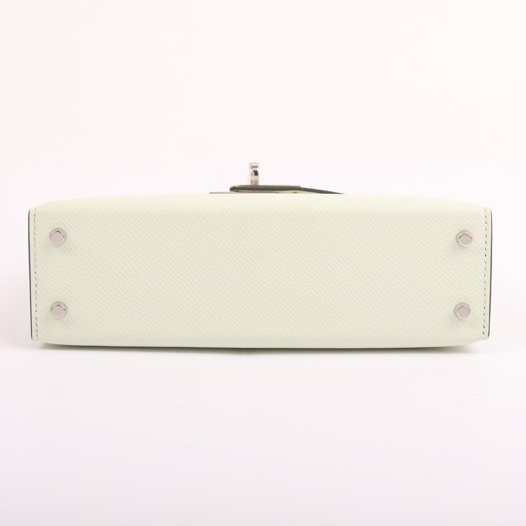 Hermès Vert Fizz Epsom Mini Kelly II 20 (PHW | 2022)