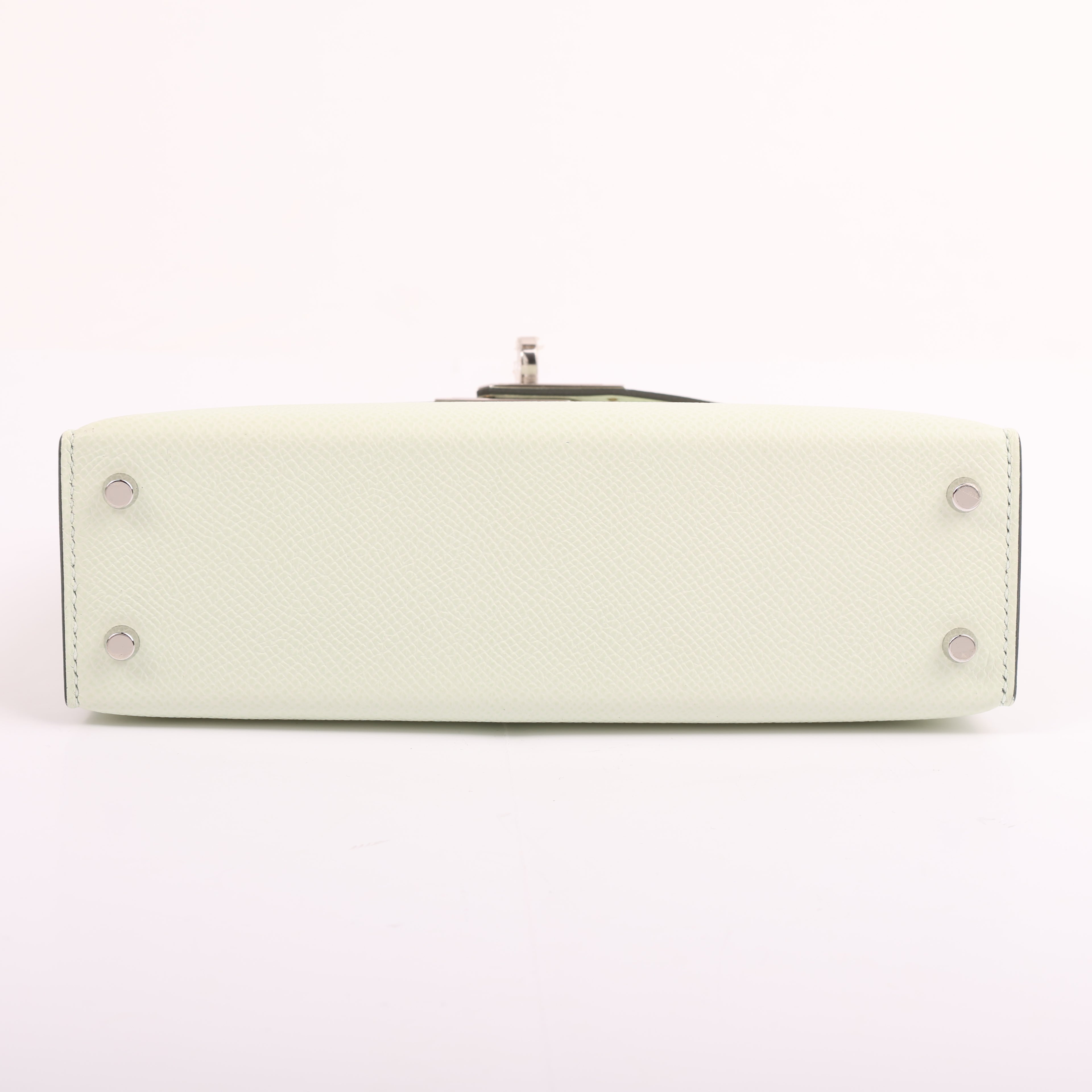 Hermès Vert Fizz Epsom Mini Kelly II 20 (PHW | 2022)