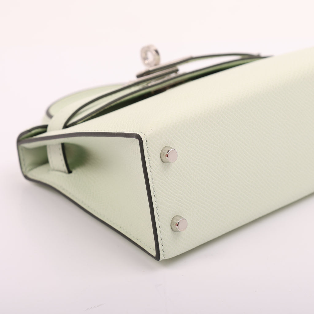 Hermès Vert Fizz Epsom Mini Kelly II 20 (PHW | 2022)