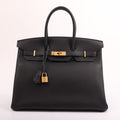 Hermès Black Togo Retourne Birkin 35 (GHW | 2020)