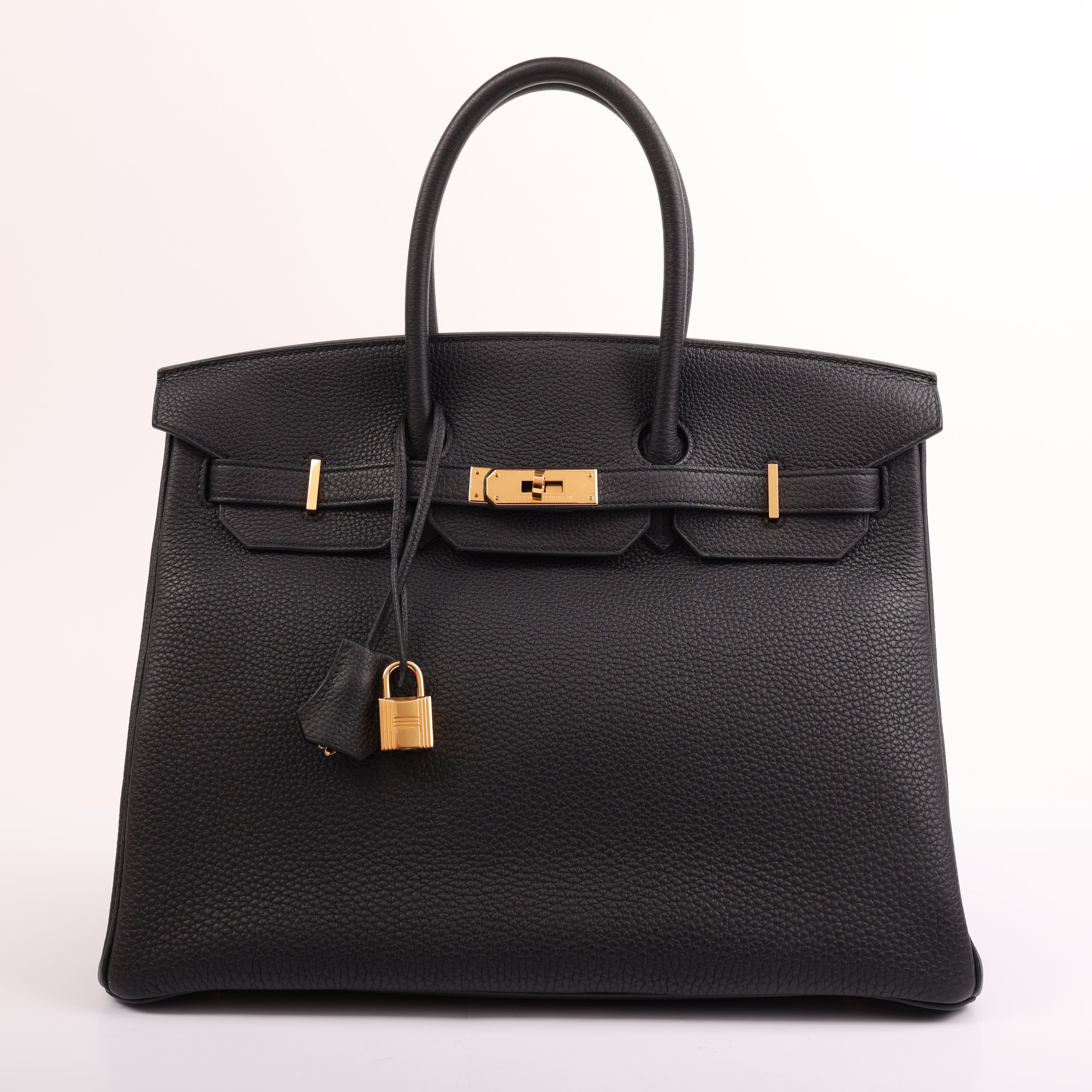 Hermès Black Togo Retourne Birkin 35 (GHW | 2020)