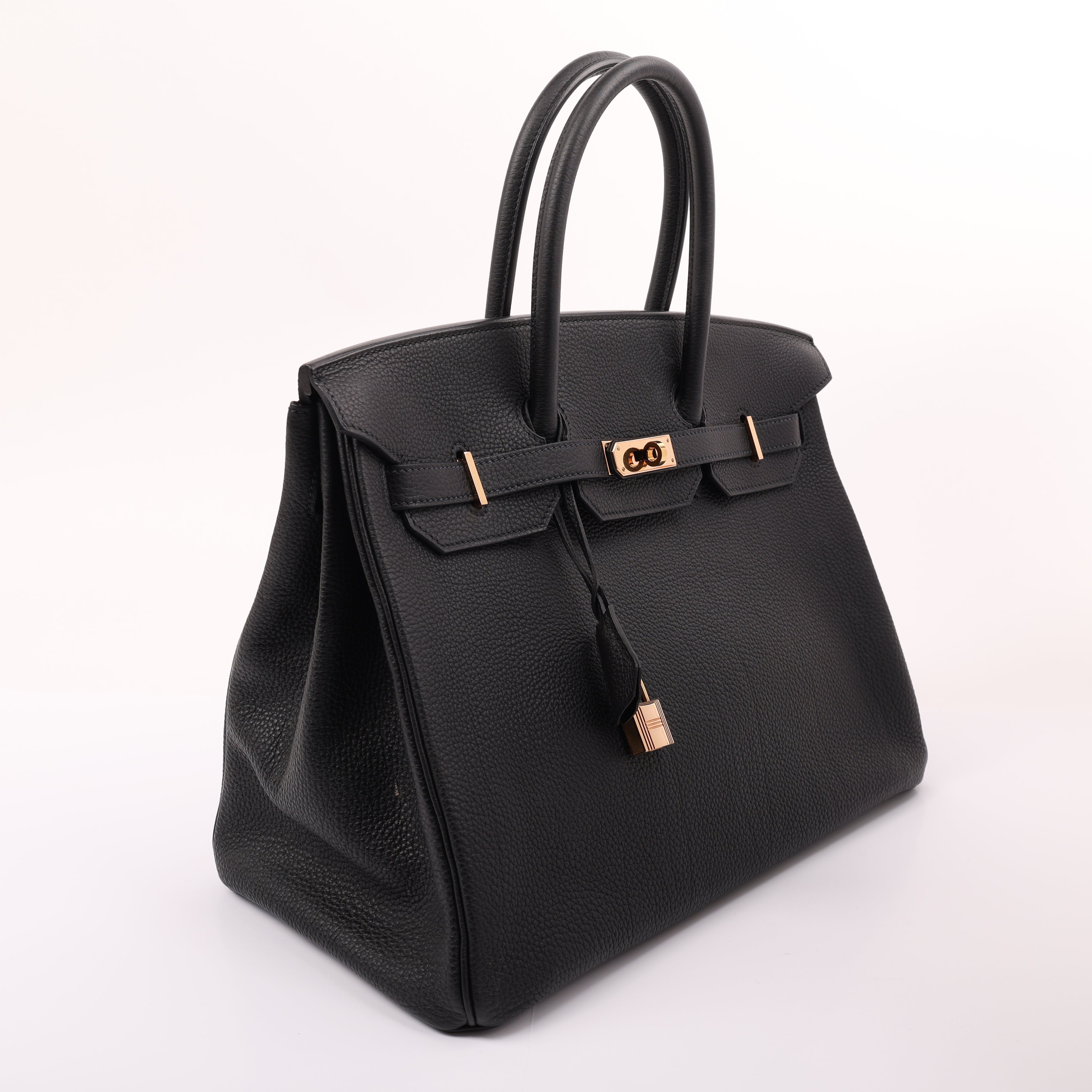 Hermès Black Togo Retourne Birkin 35 (GHW | 2020)