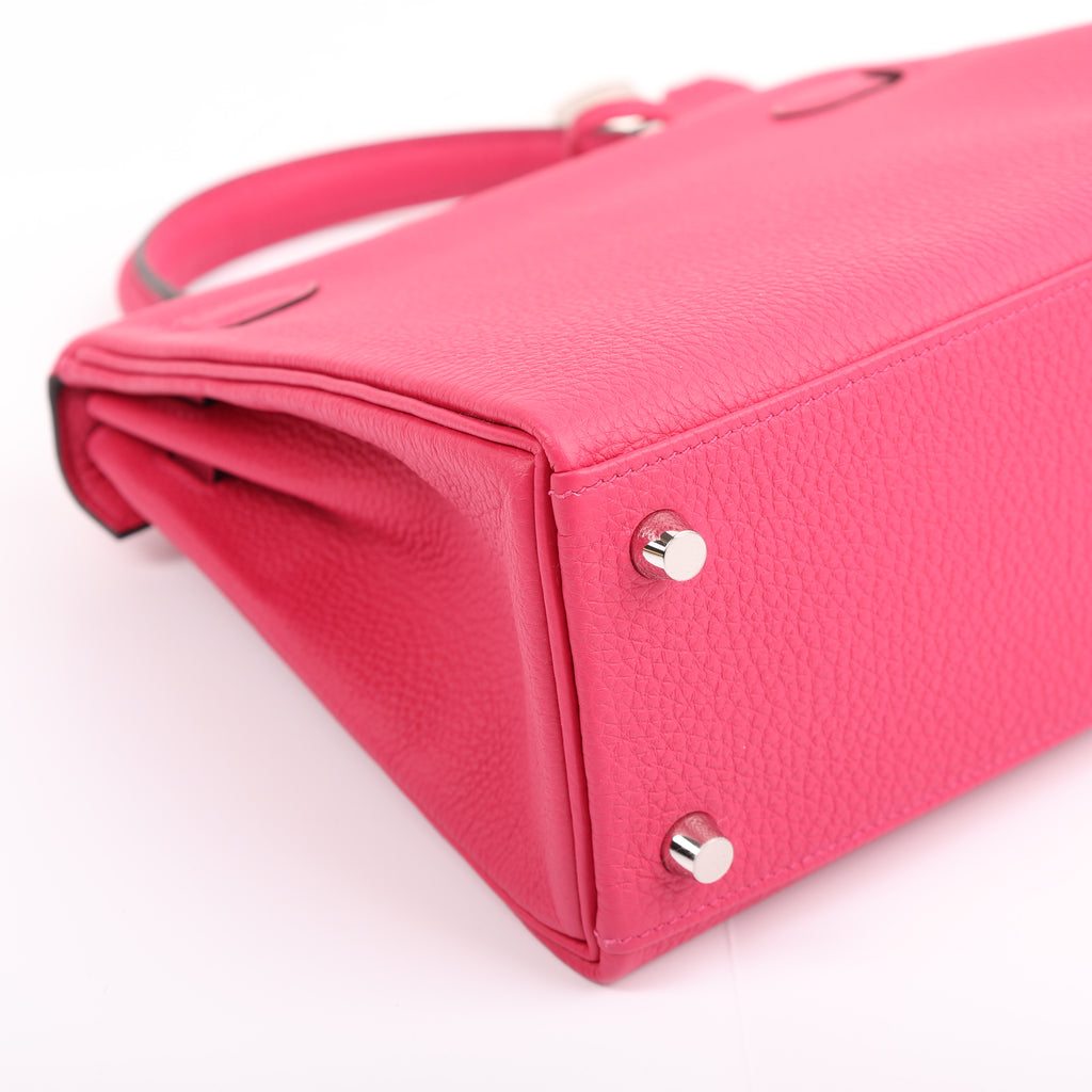 Hermès Rose Mexico Togo Retourne Kelly 25 (PHW | 2025)