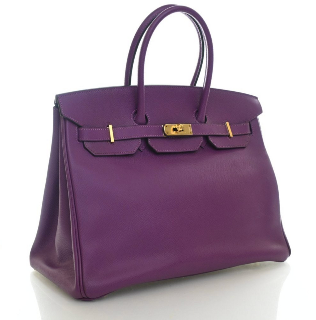 Hermès Anémone Epsom Retourne Birkin 35 (GHW | 2019)
