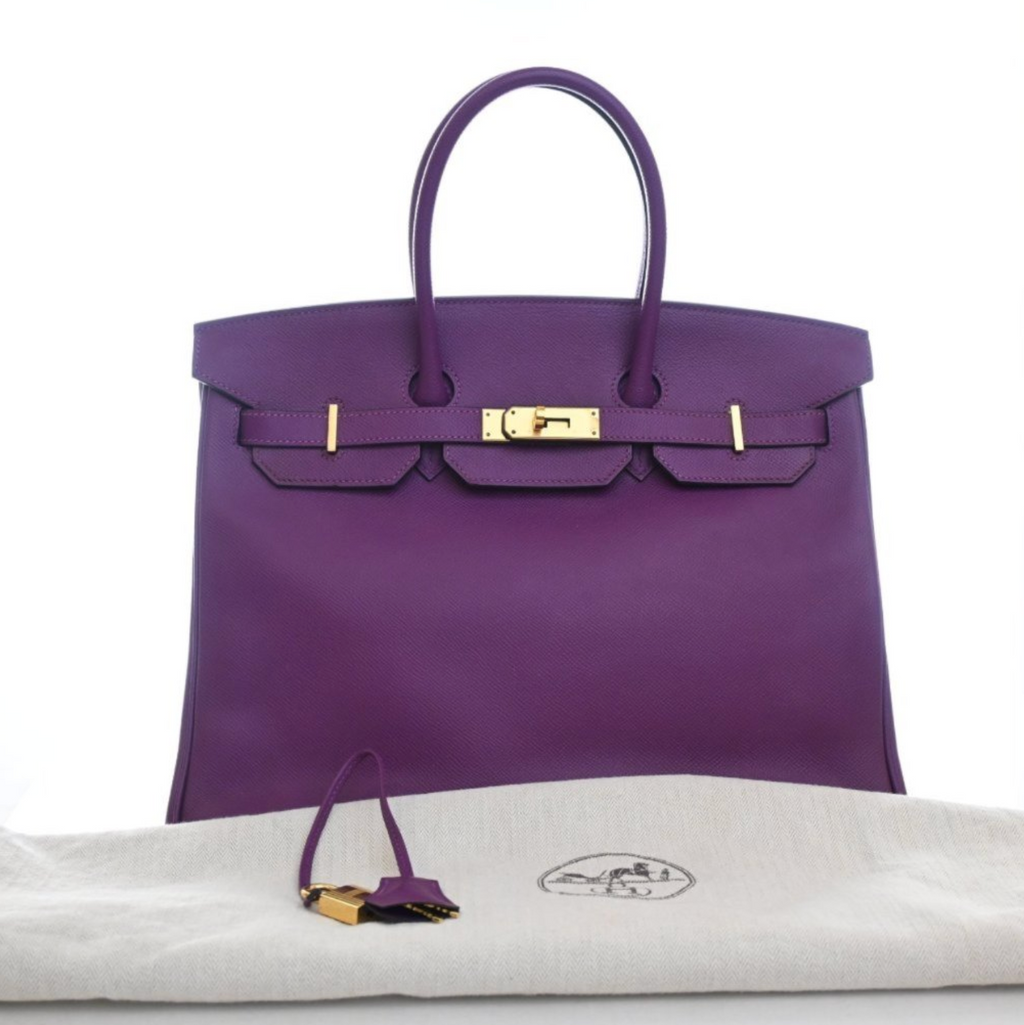 Hermès Anémone Epsom Retourne Birkin 35 (GHW | 2019)