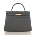 Hermès Gris Étain Togo Kelly 32 (GHW | 2021)