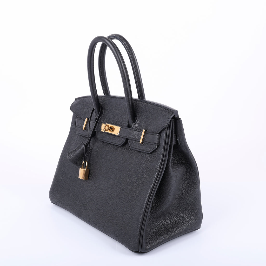 Hermès Black Togo Retourne Birkin 30 (GHW | 2016)
