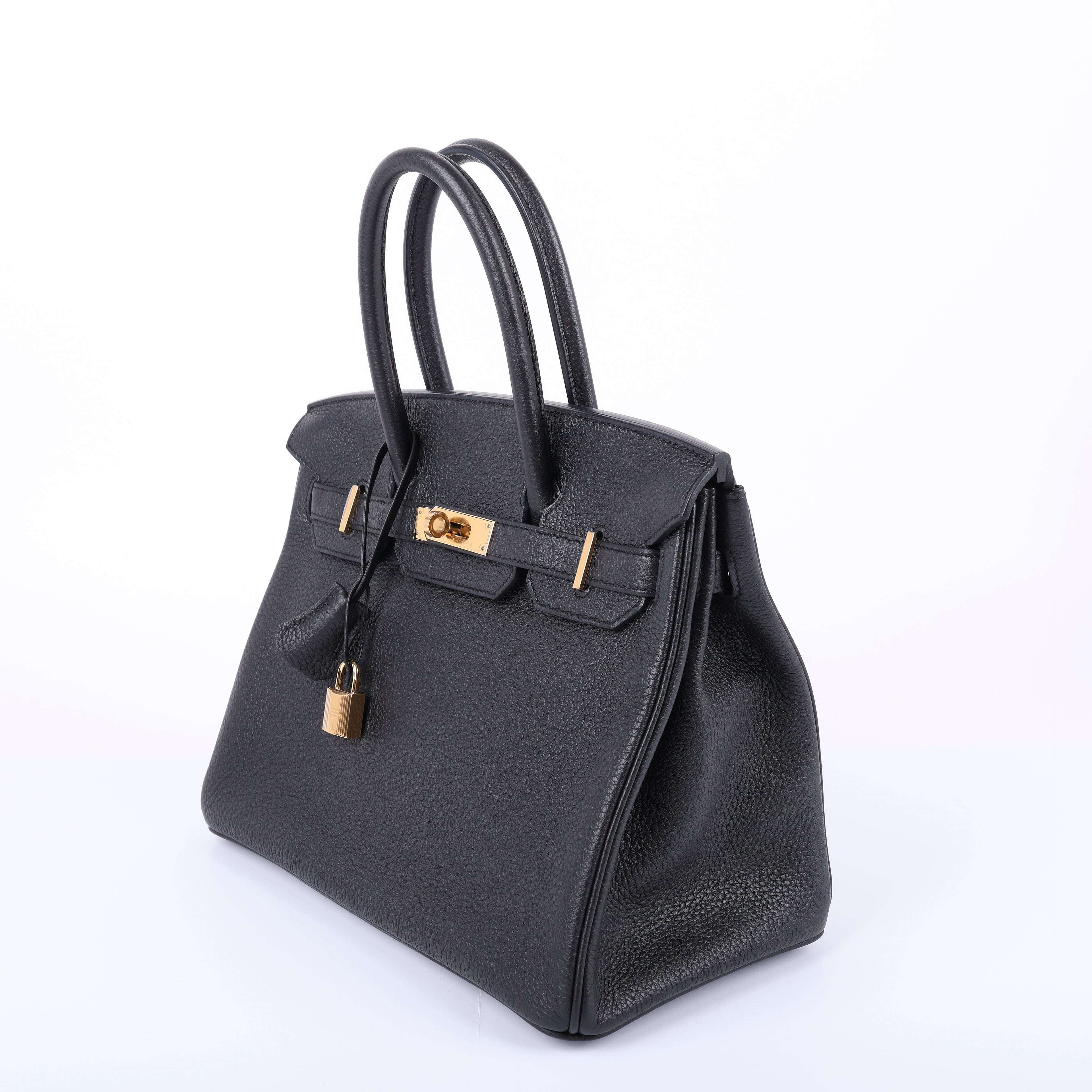 Hermès Black Togo Retourne Birkin 30 (GHW | 2016)