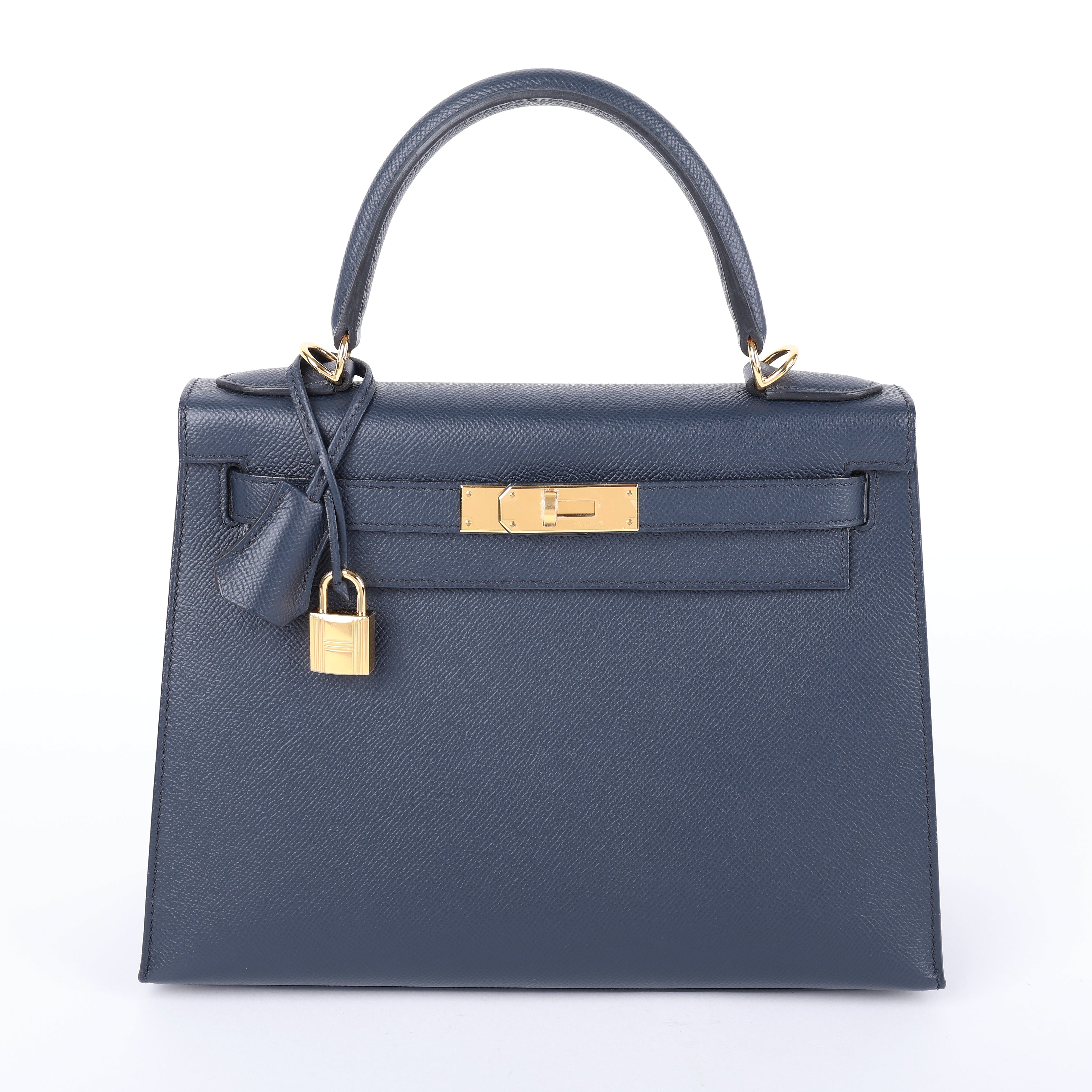 Hermès Bleu Indigo Epsom Sellier Kelly 28 (GHW | 2022)