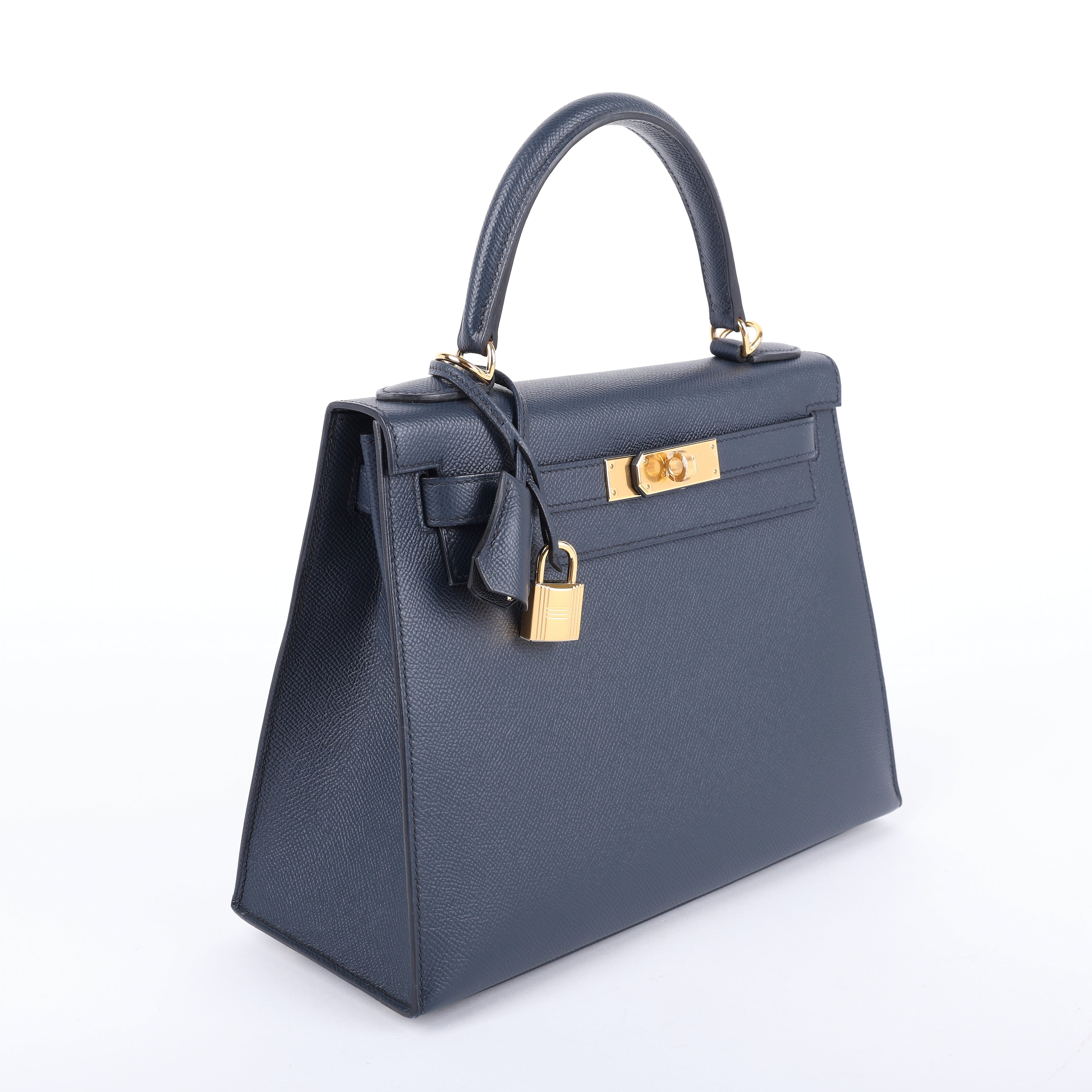 Hermès Bleu Indigo Epsom Sellier Kelly 28 (GHW | 2022)