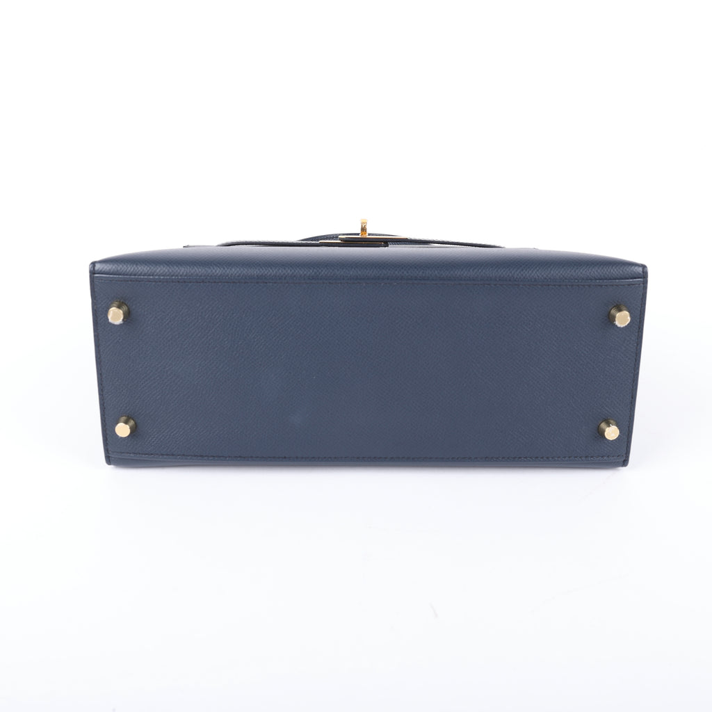 Hermès Bleu Indigo Epsom Sellier Kelly 28 (GHW | 2022)