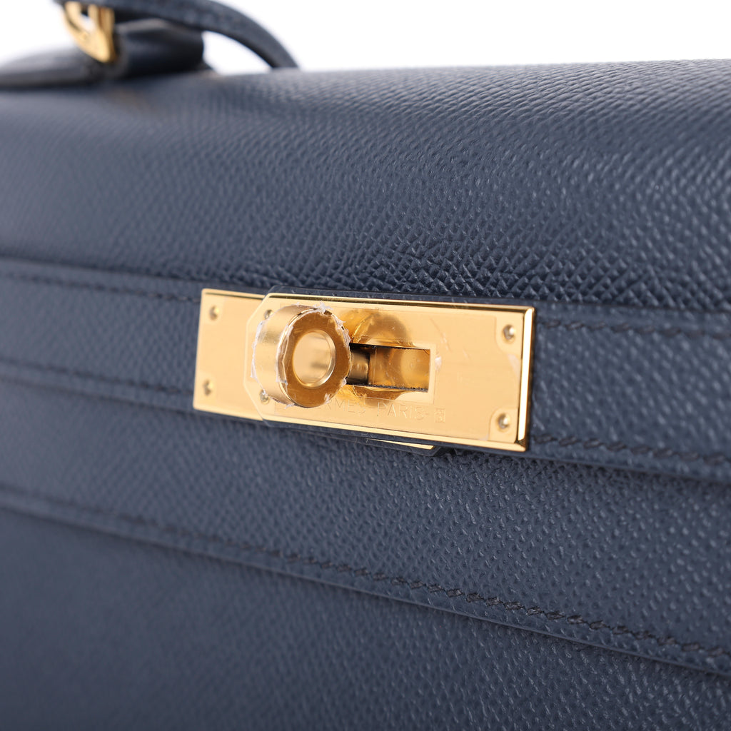 Hermès Bleu Indigo Epsom Sellier Kelly 28 (GHW | 2022)