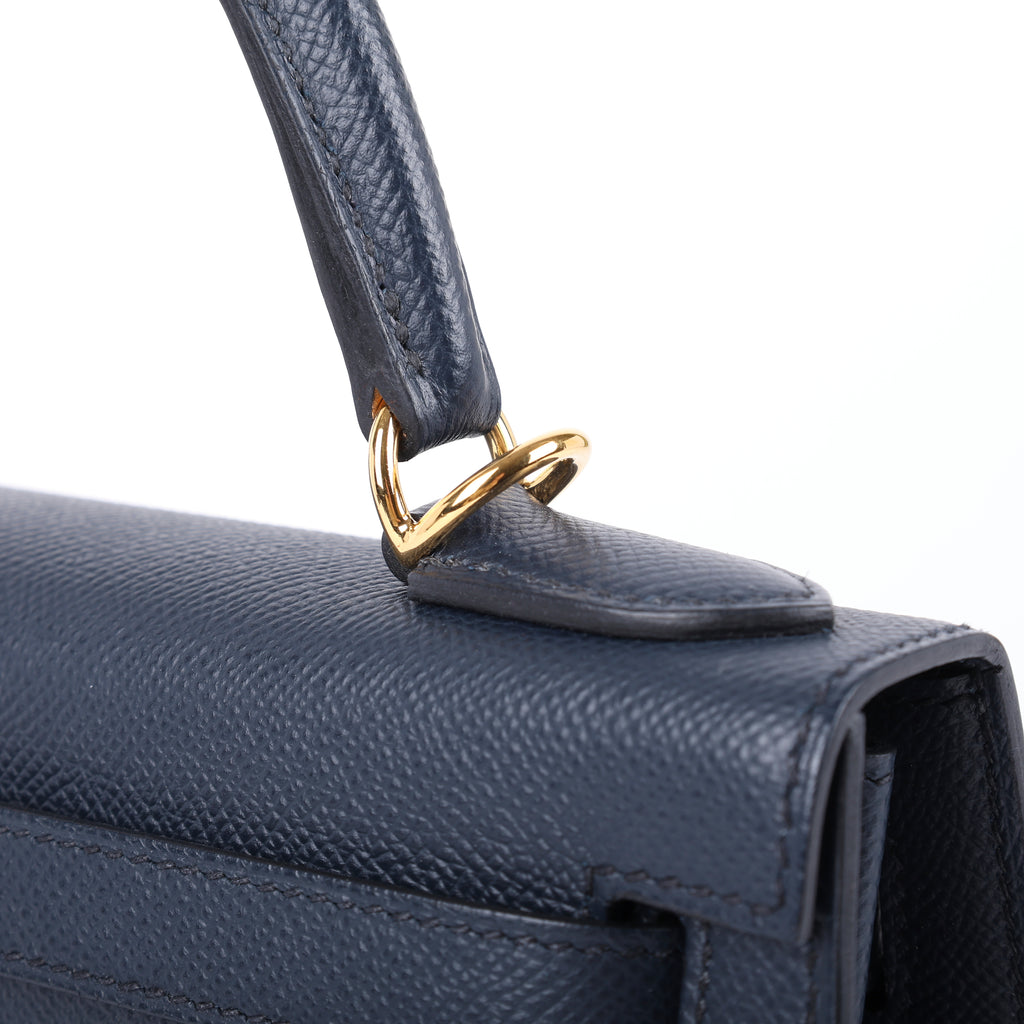 Hermès Bleu Indigo Epsom Sellier Kelly 28 (GHW | 2022)
