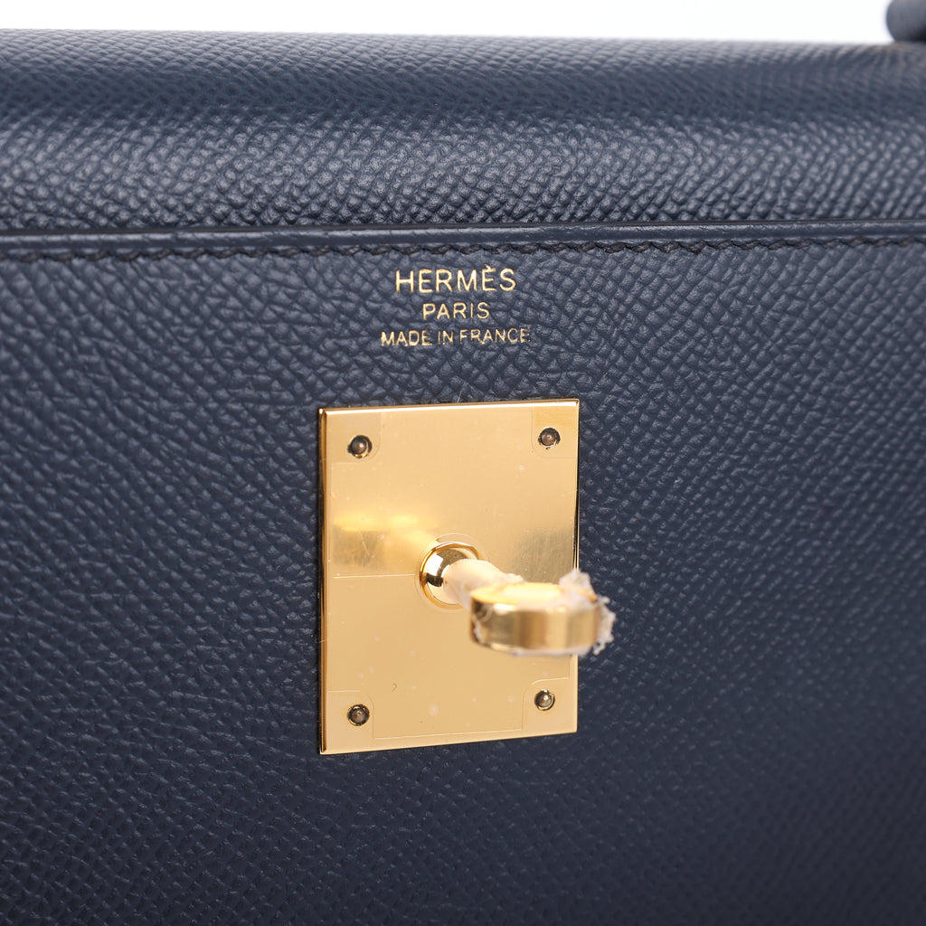Hermès Bleu Indigo Epsom Sellier Kelly 28 (GHW | 2022)