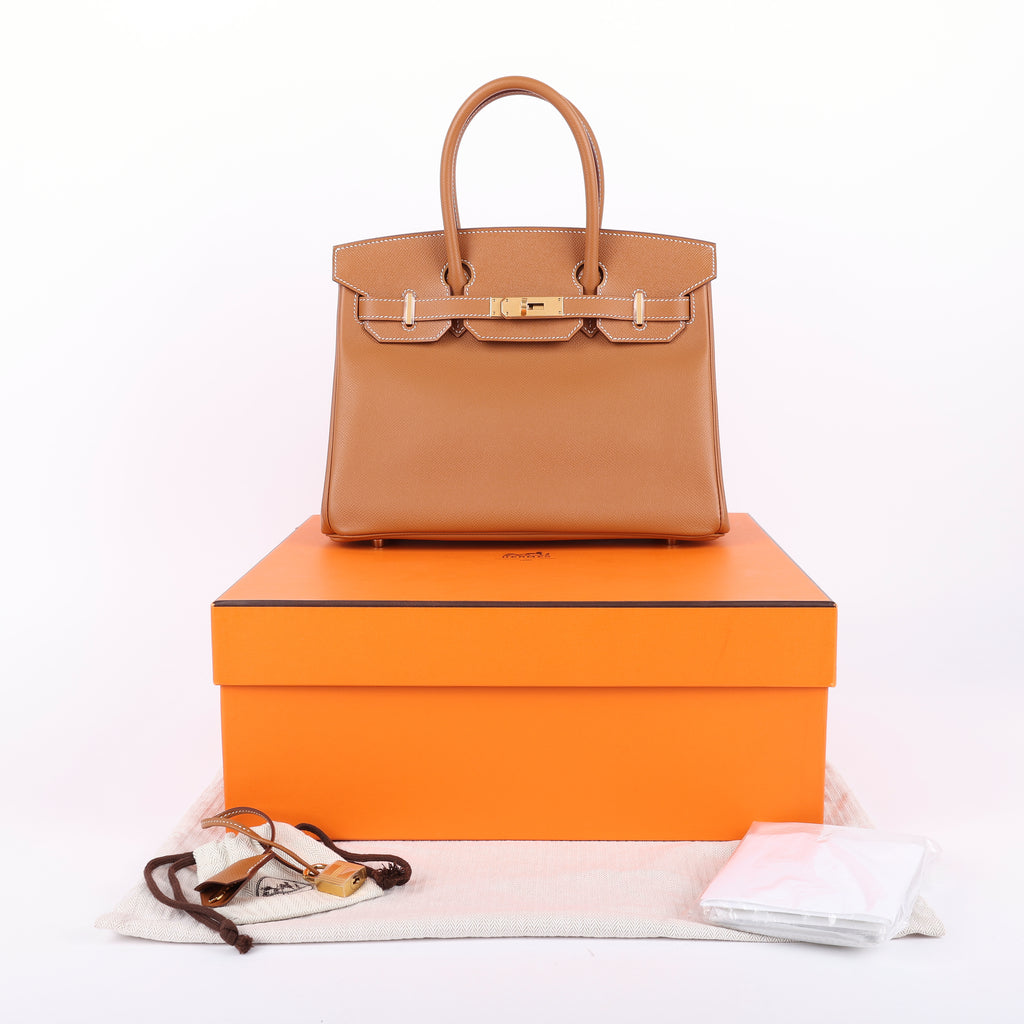 Hermès Gold Epsom Retourne Birkin 30 (GHW | 2018)
