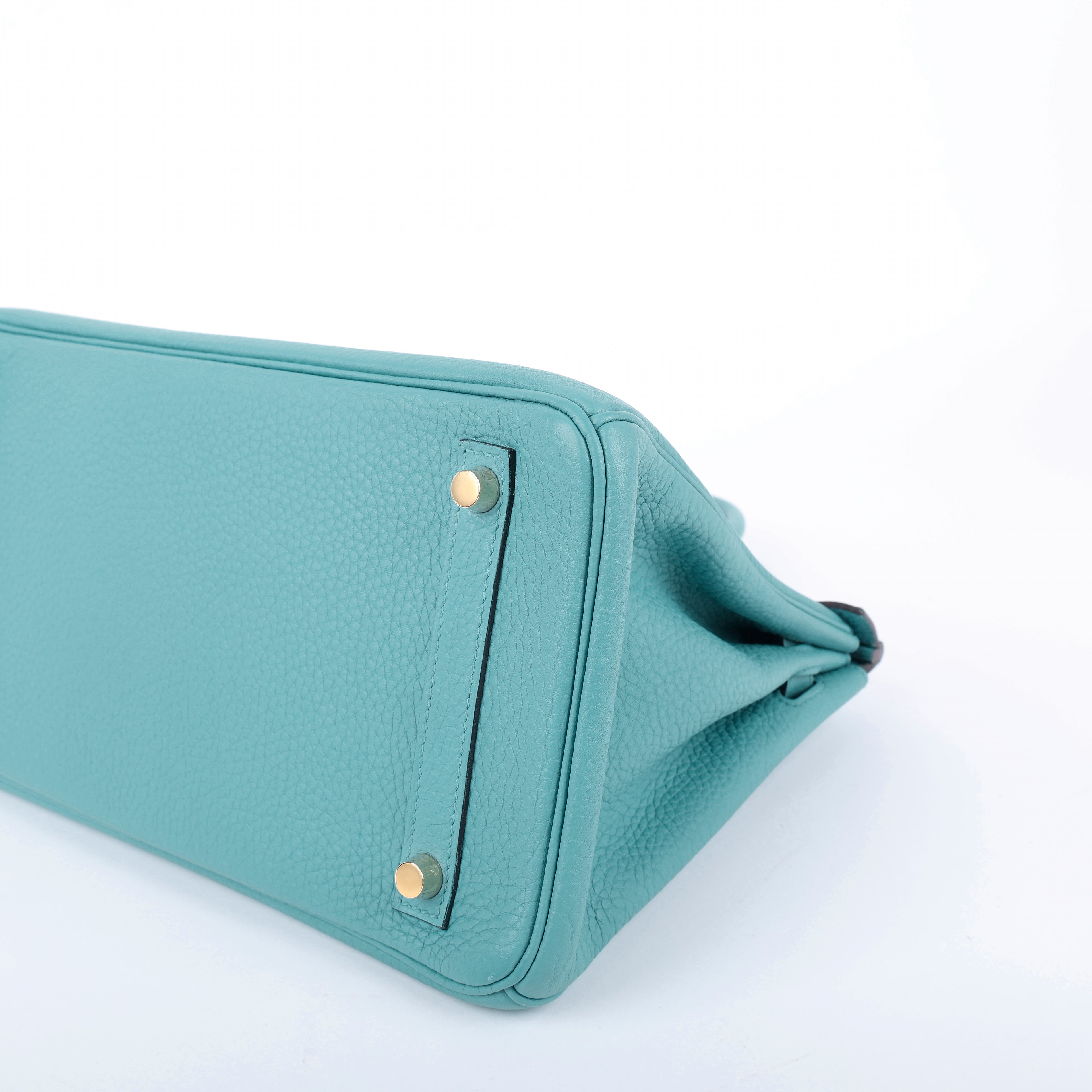 Hermès Bleu Saint Cyr Clemence Retourne Birkin 30 (GHW | 2015)