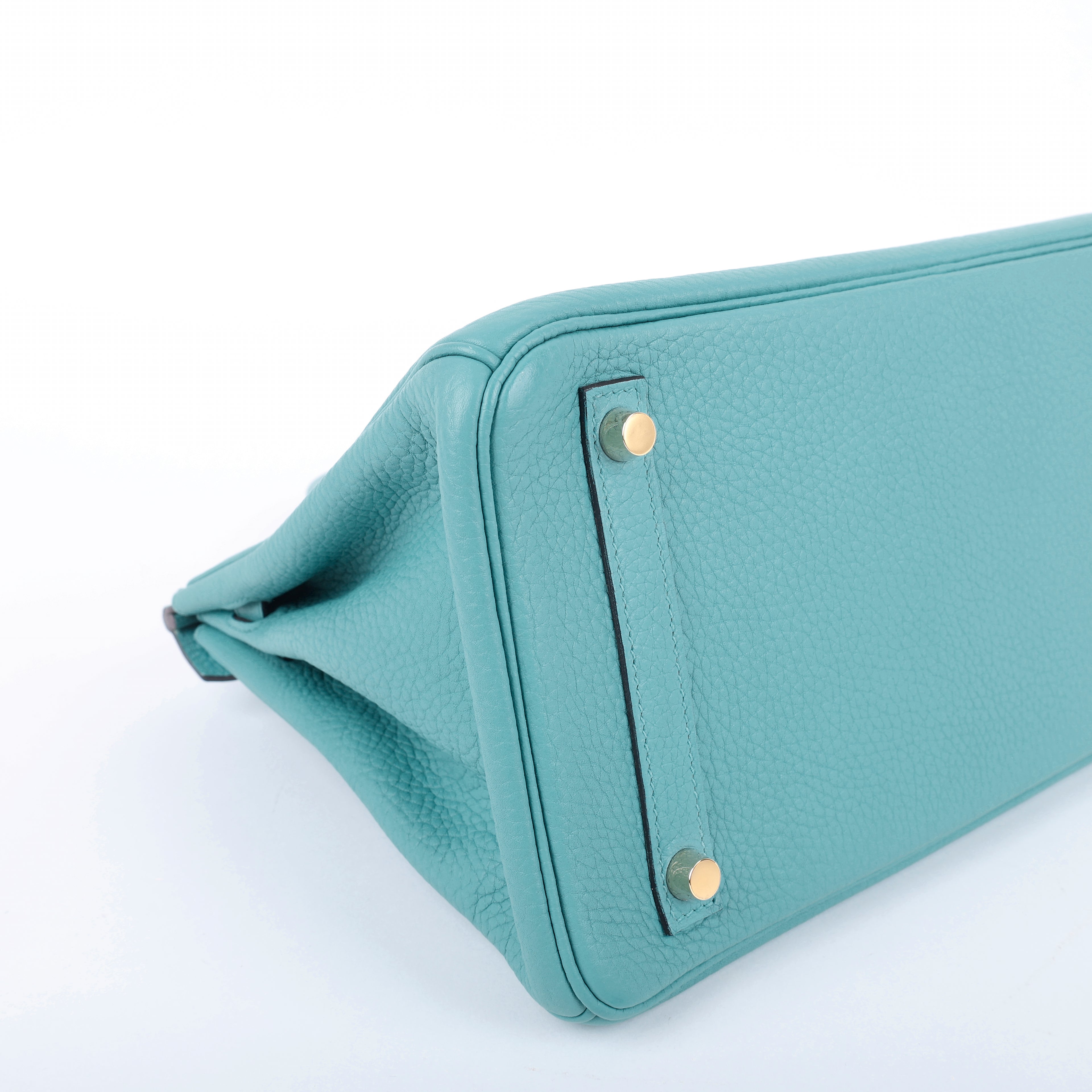 Hermès Bleu Saint Cyr Clemence Retourne Birkin 30 (GHW | 2015)