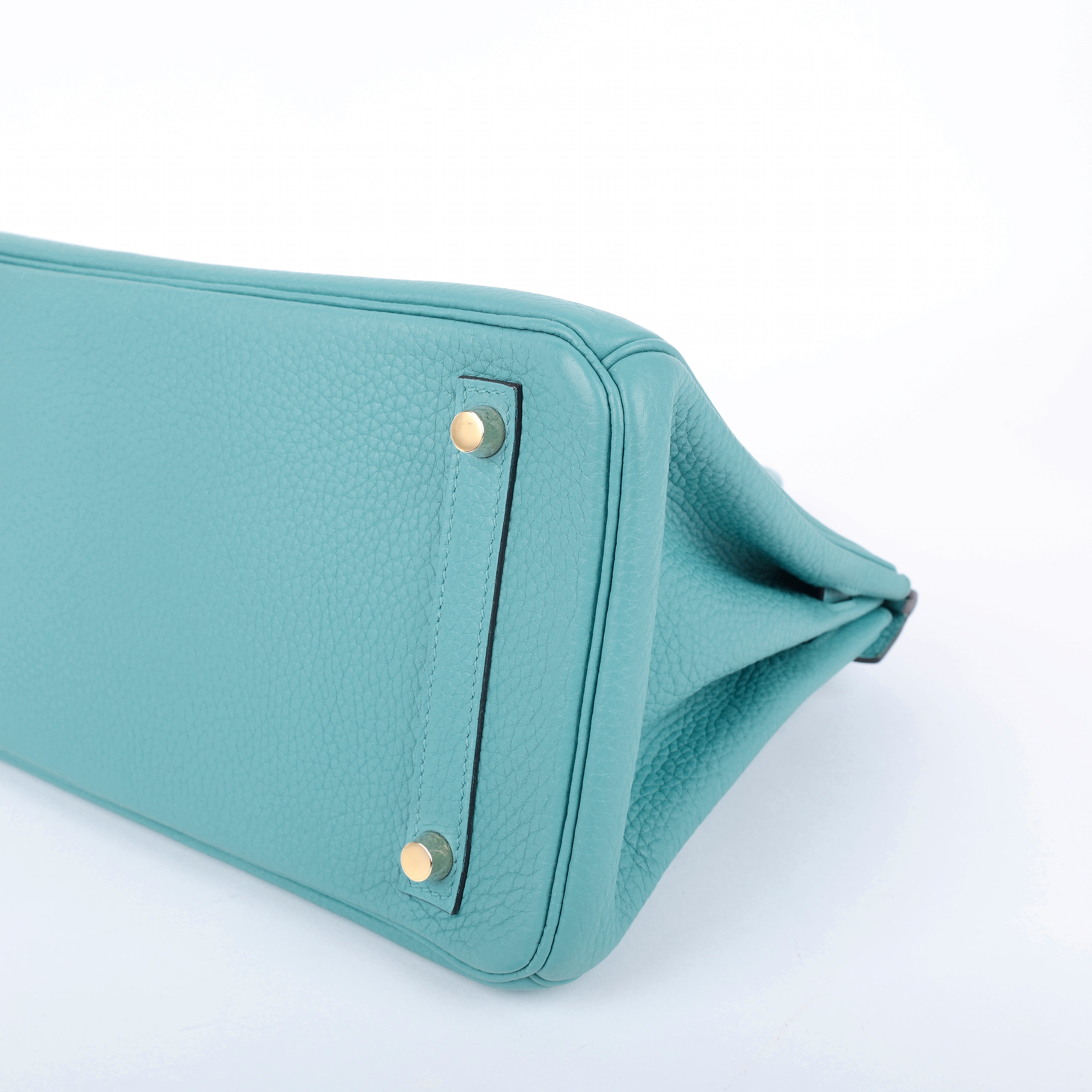 Hermès Bleu Saint Cyr Clemence Retourne Birkin 30 (GHW | 2015)