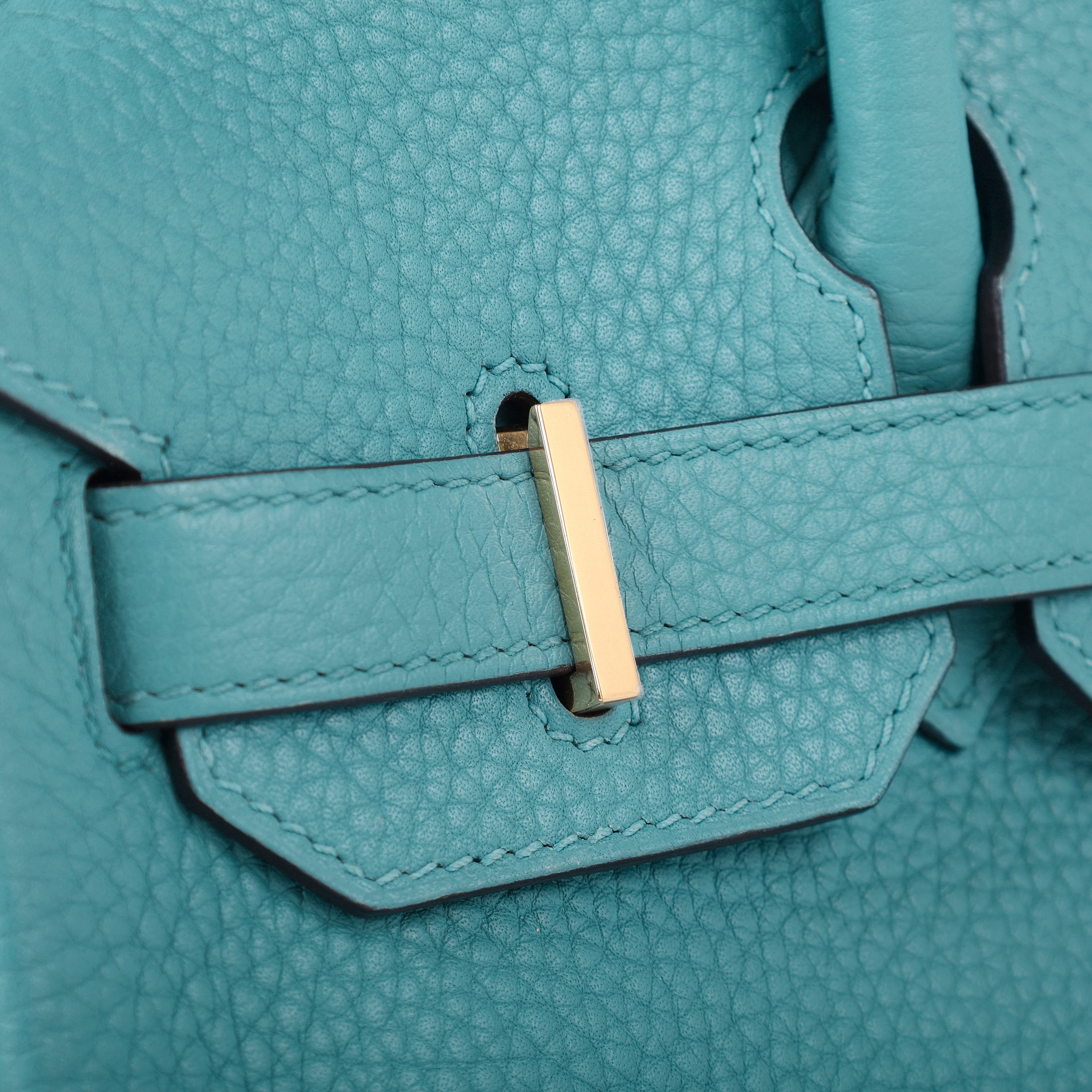 Hermès Bleu Saint Cyr Clemence Retourne Birkin 30 (GHW | 2015)