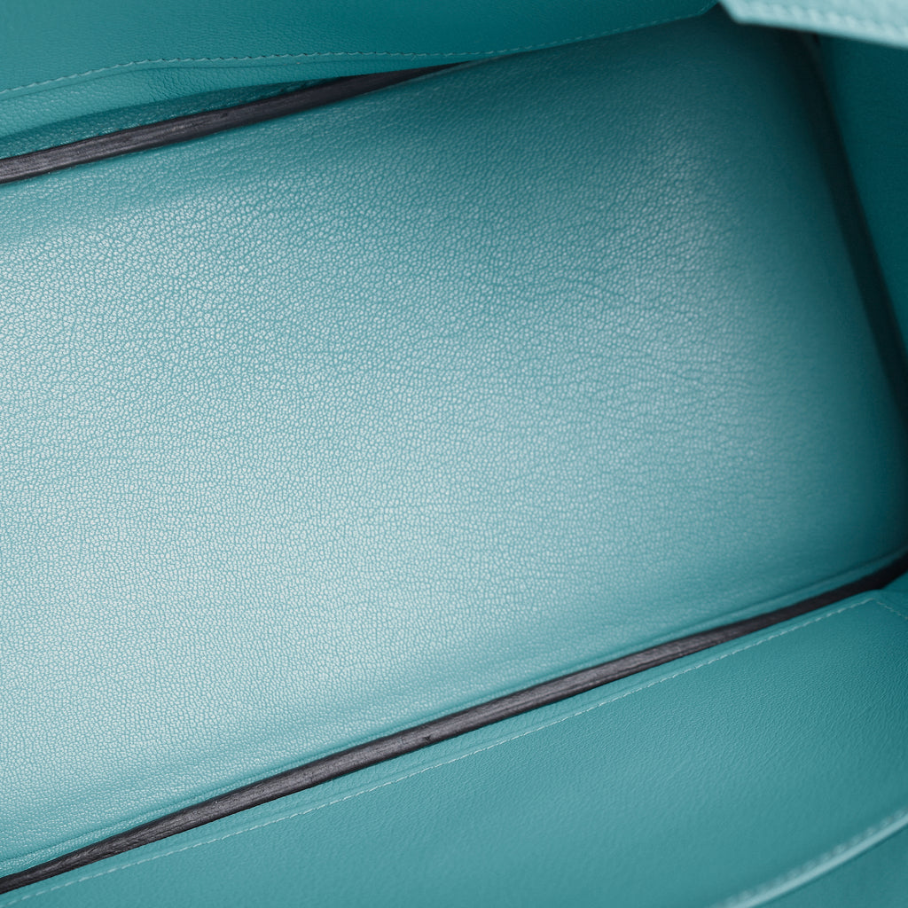 Hermès Bleu Saint Cyr Clemence Retourne Birkin 30 (GHW | 2015)