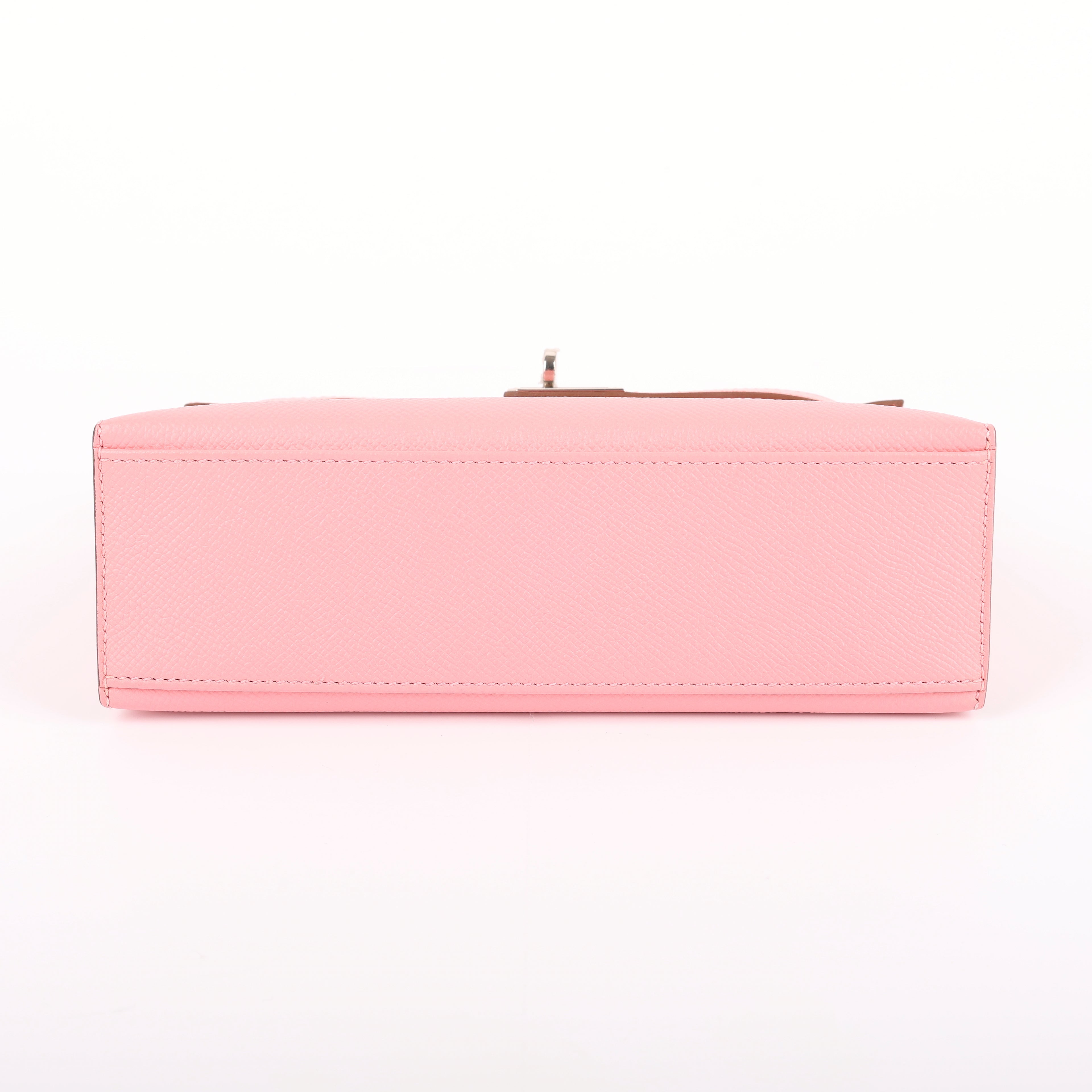 Hermes Rose Confetti Epsom Kelly Pochette (PHW | 2015)