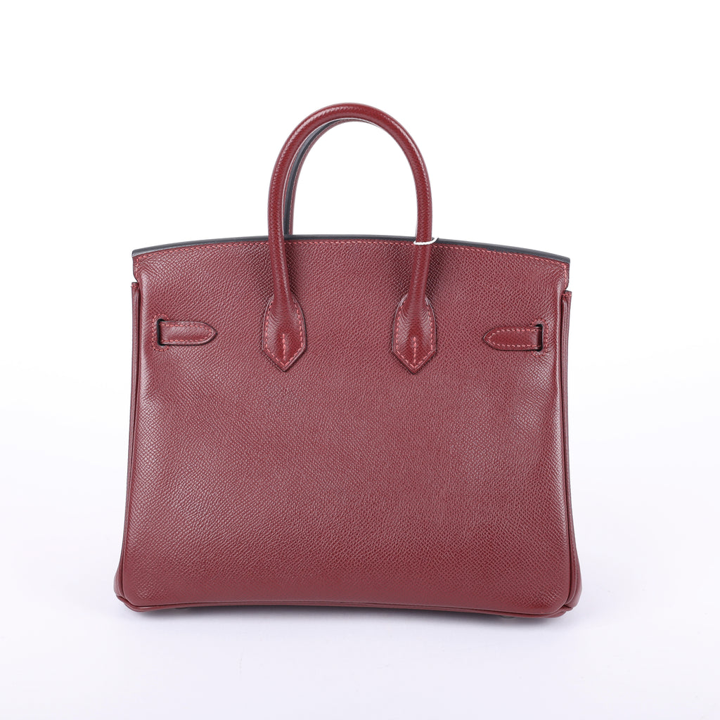 Hermès Rouge H Epsom Retourne Birkin 25 (PHW | 2013)