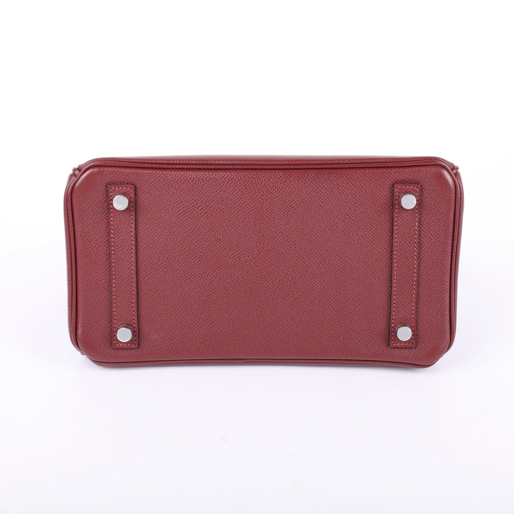 Hermès Rouge H Epsom Retourne Birkin 25 (PHW | 2013)