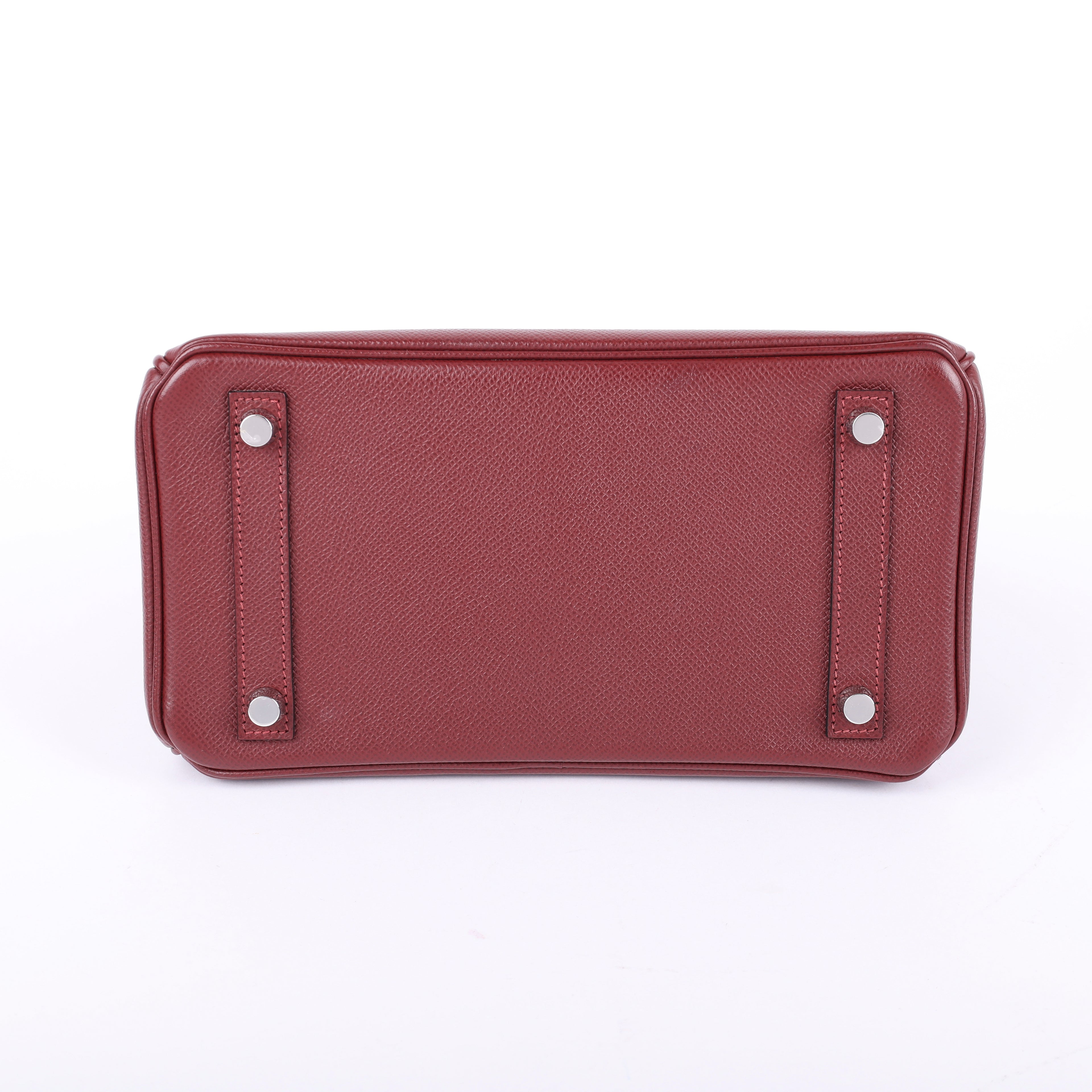 Hermes Rouge H Epsom Retourne Birkin 25 (PHW | 2013)