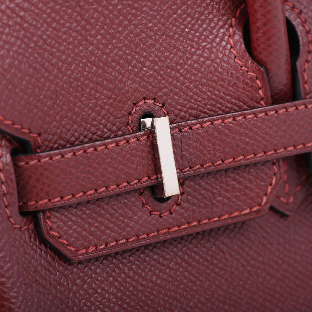 Hermès Rouge H Epsom Retourne Birkin 25 (PHW | 2013)