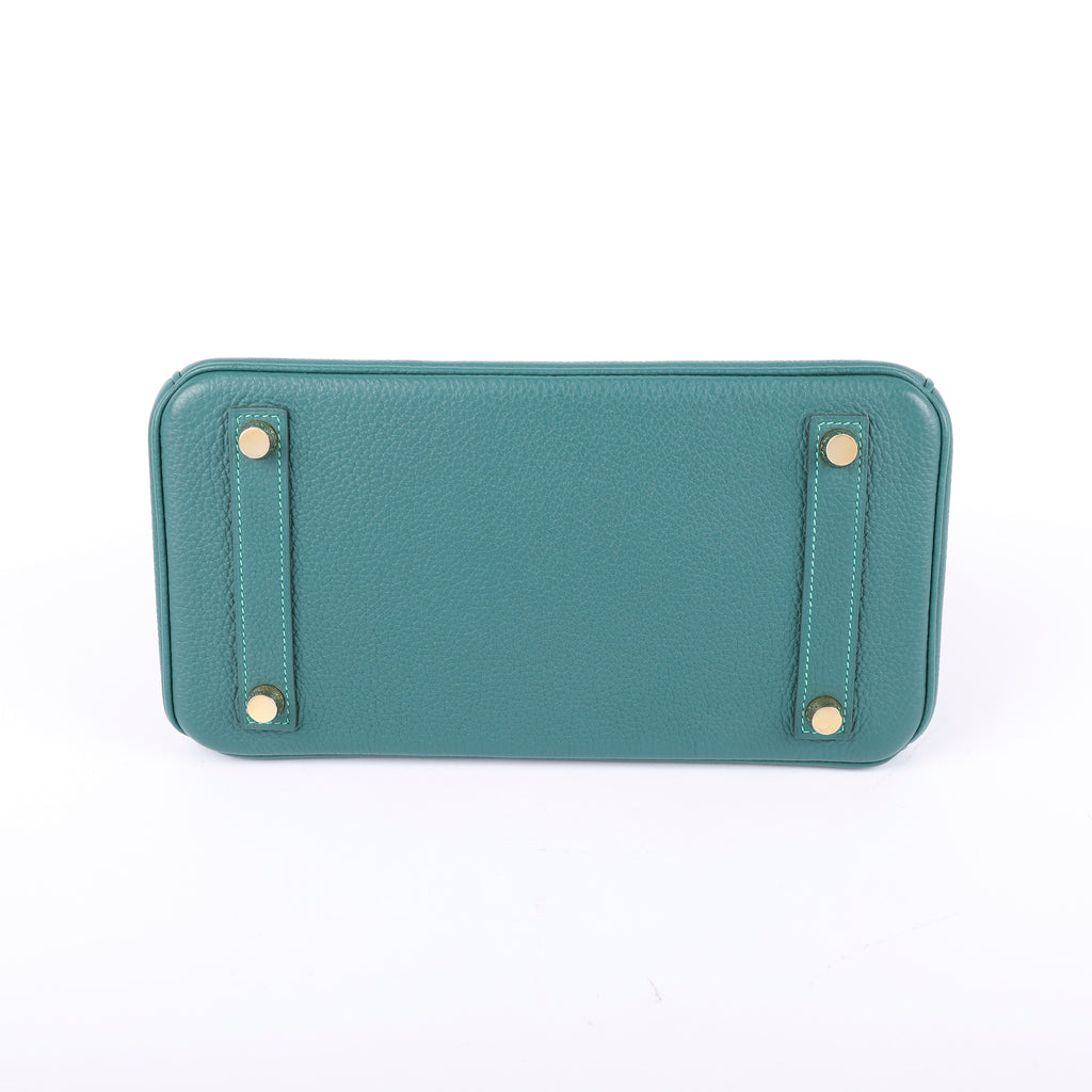 Hermès Malachite Togo Retourne Birkin 25 (GHW | 2017)