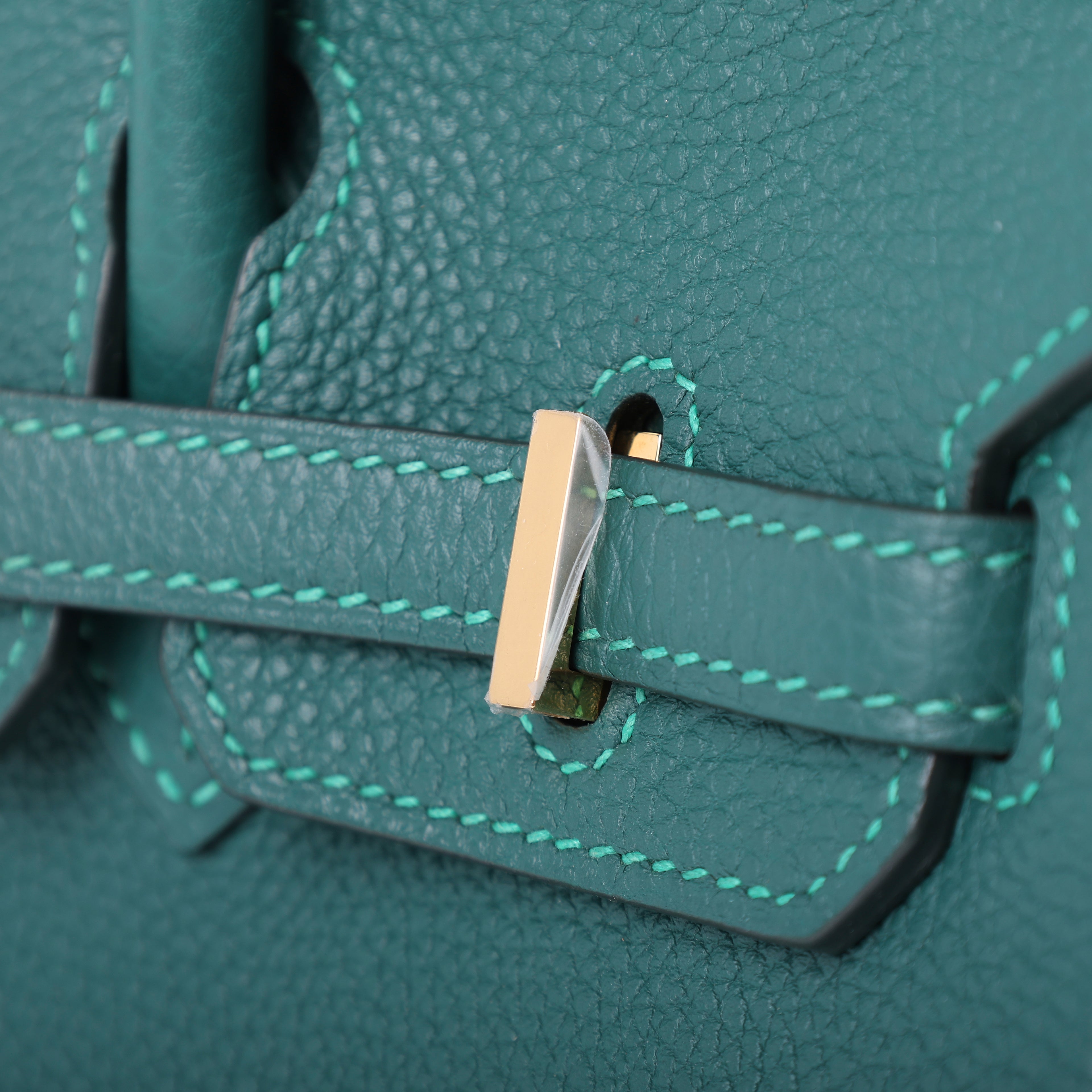 Hermès Malachite Togo Retourne Birkin 25 (GHW | 2017)