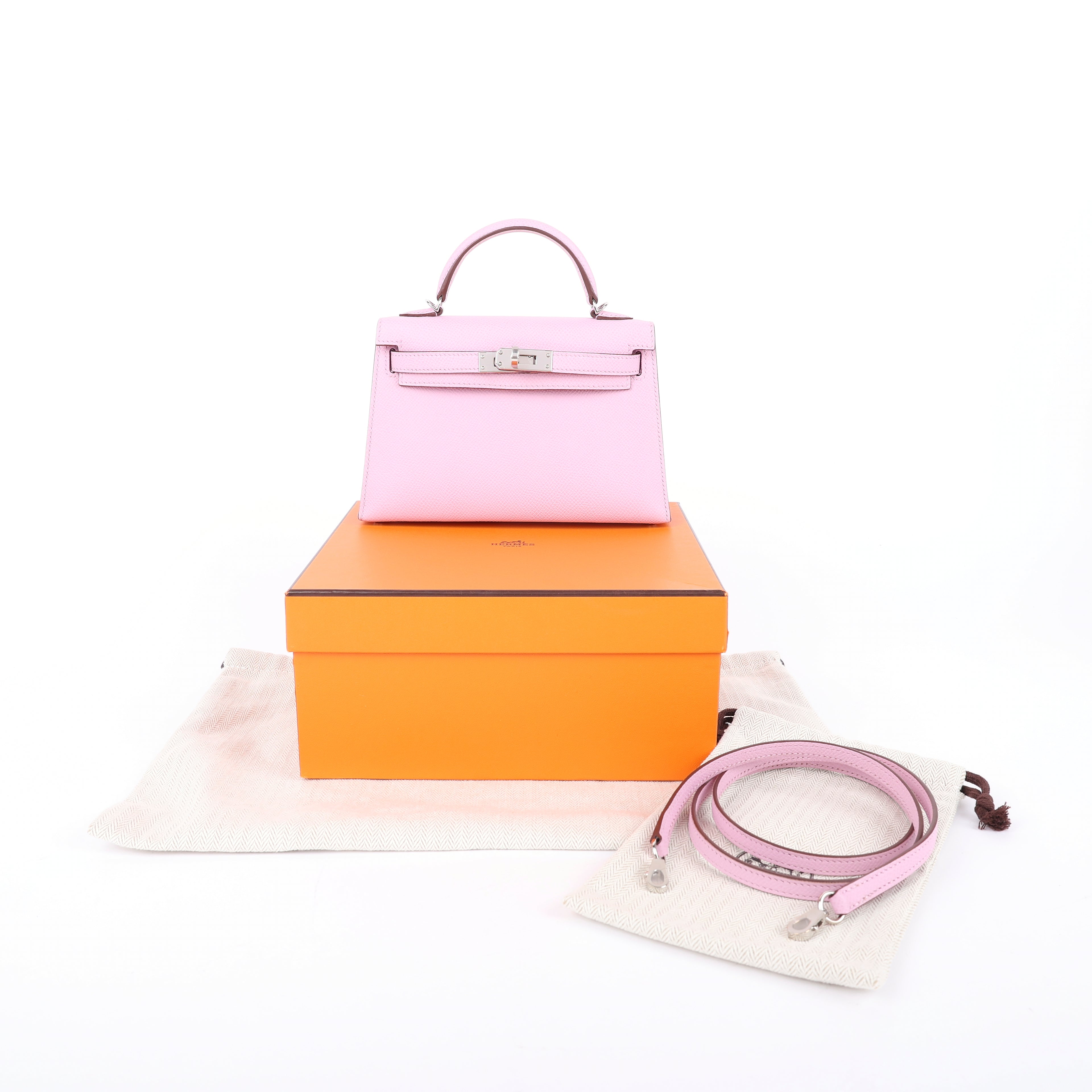 Hermès Mauve Sylvestre Epsom Mini Kelly II 20 (PHW | 2019)