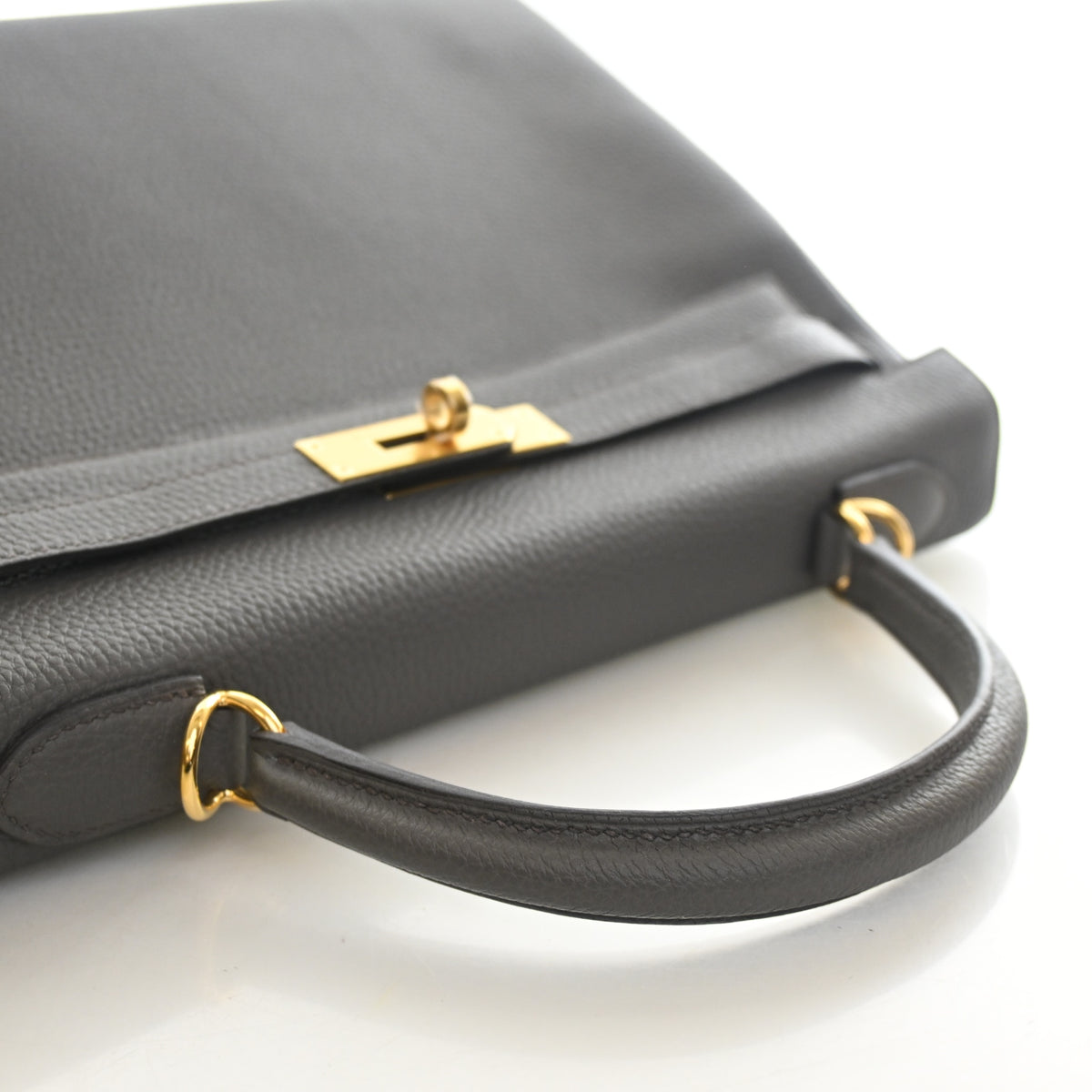 Hermès Gris Étain Togo Kelly 32 (GHW | 2021)