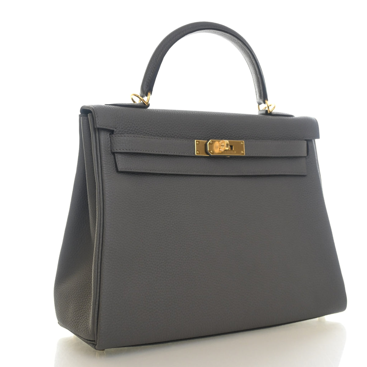 Hermès Gris Étain Togo Kelly 32 (GHW | 2021)