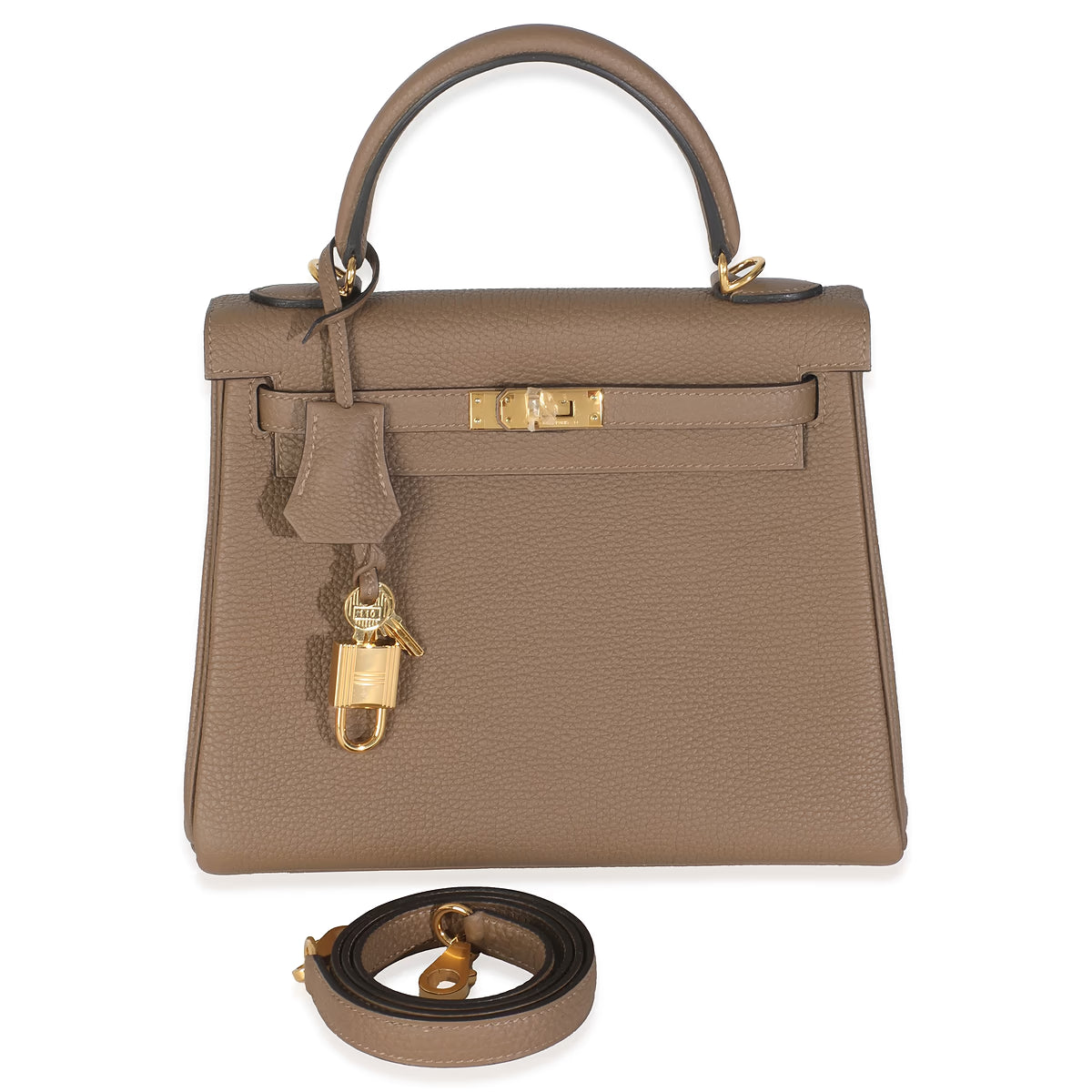 2023 Hermès Beige de Weimar Togo Kelly 25 GHW