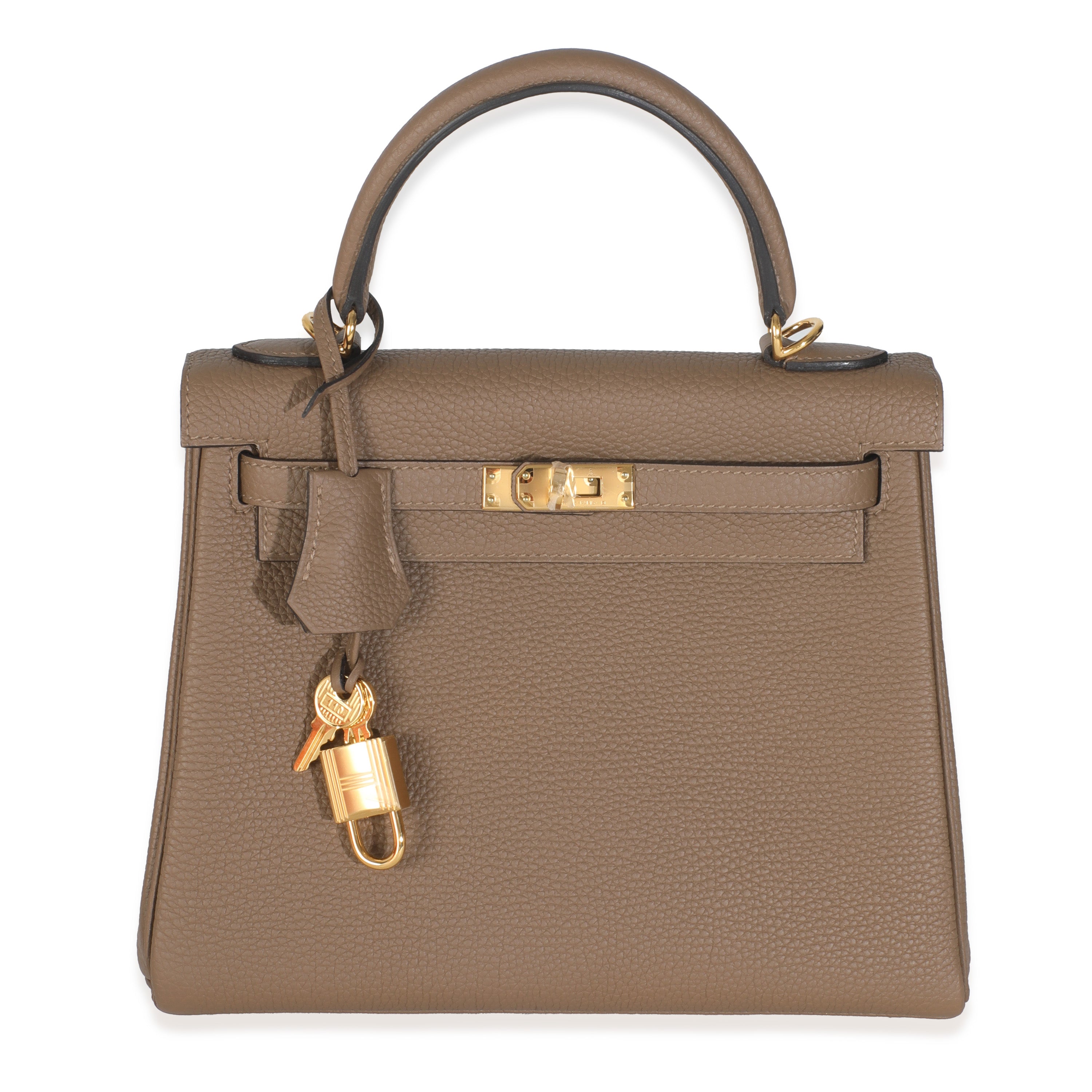 2023 Hermès Beige de Weimar Togo Kelly 25 GHW