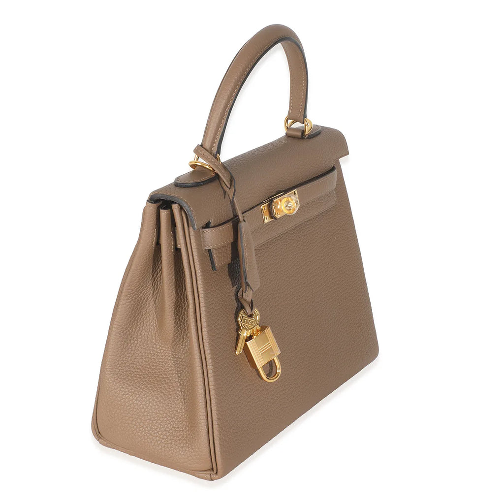 2023 Hermès Beige de Weimar Togo Kelly 25 GHW