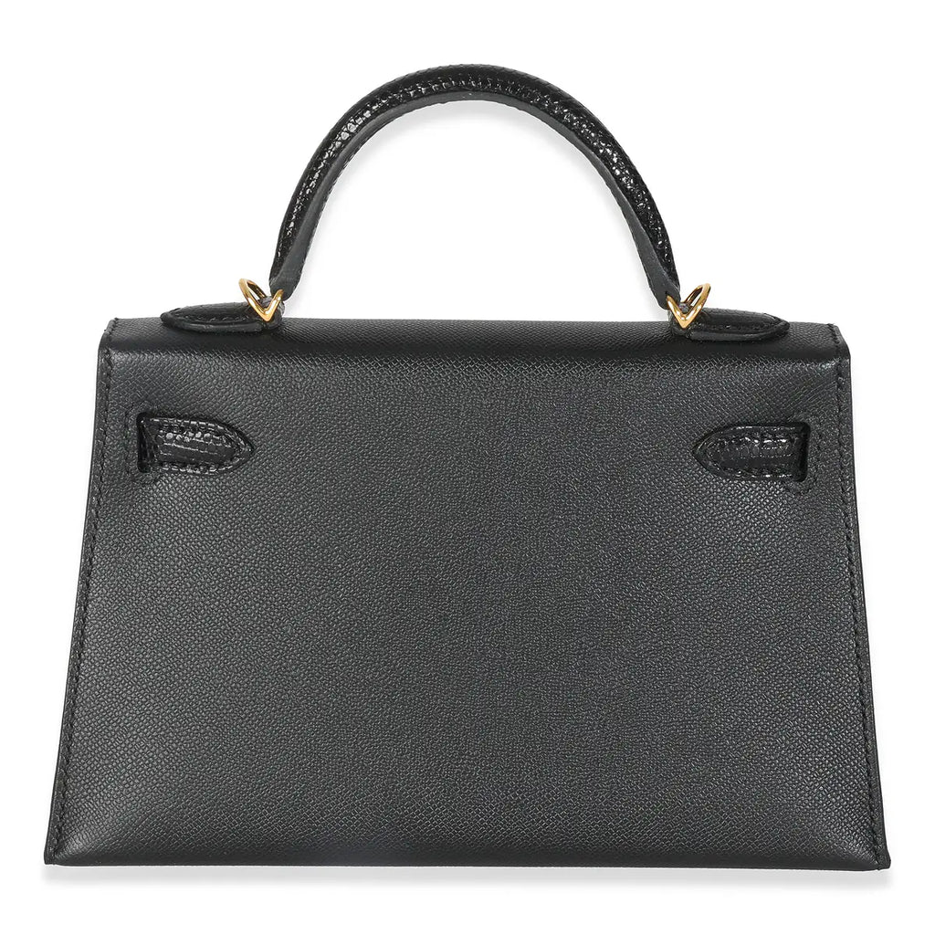 2024 Hermès Black Lizard Mini Kelly 20 Touch GHW