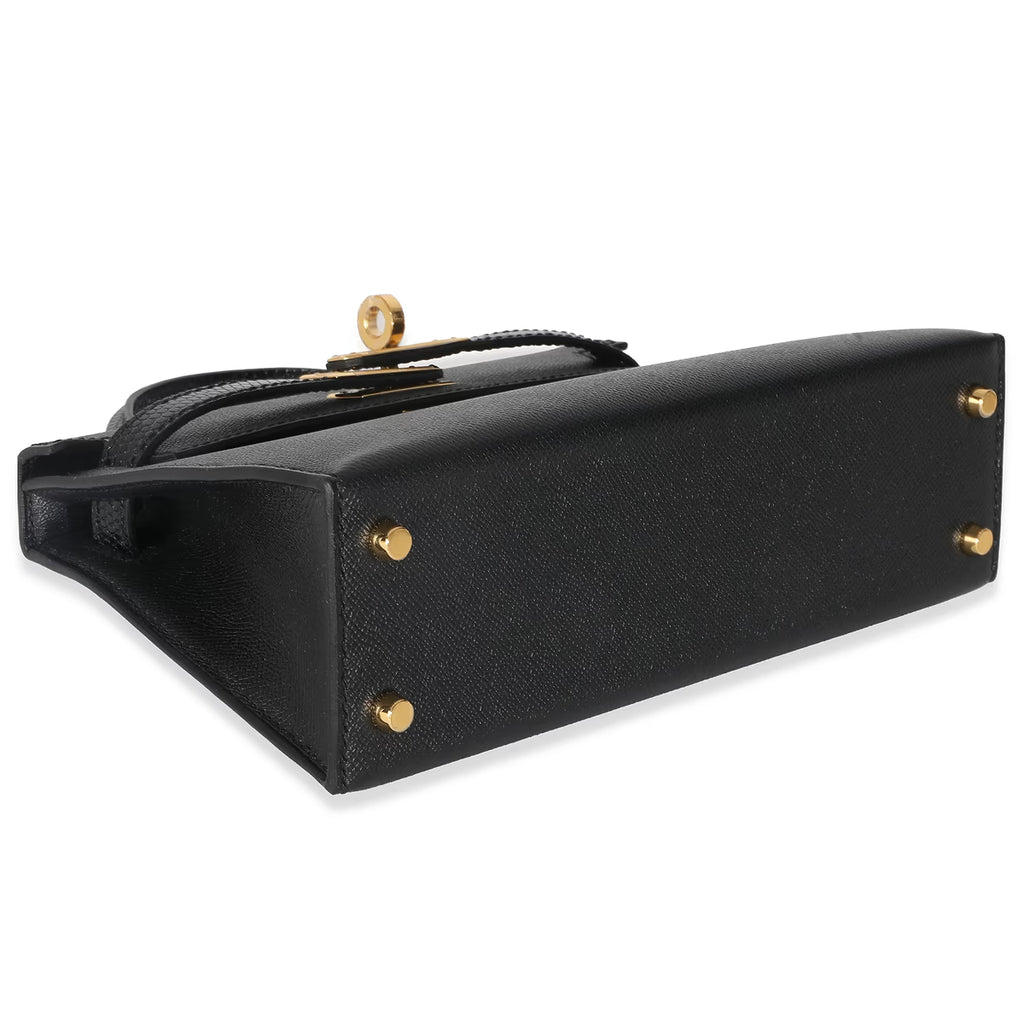 2024 Hermès Black Lizard Mini Kelly 20 Touch GHW
