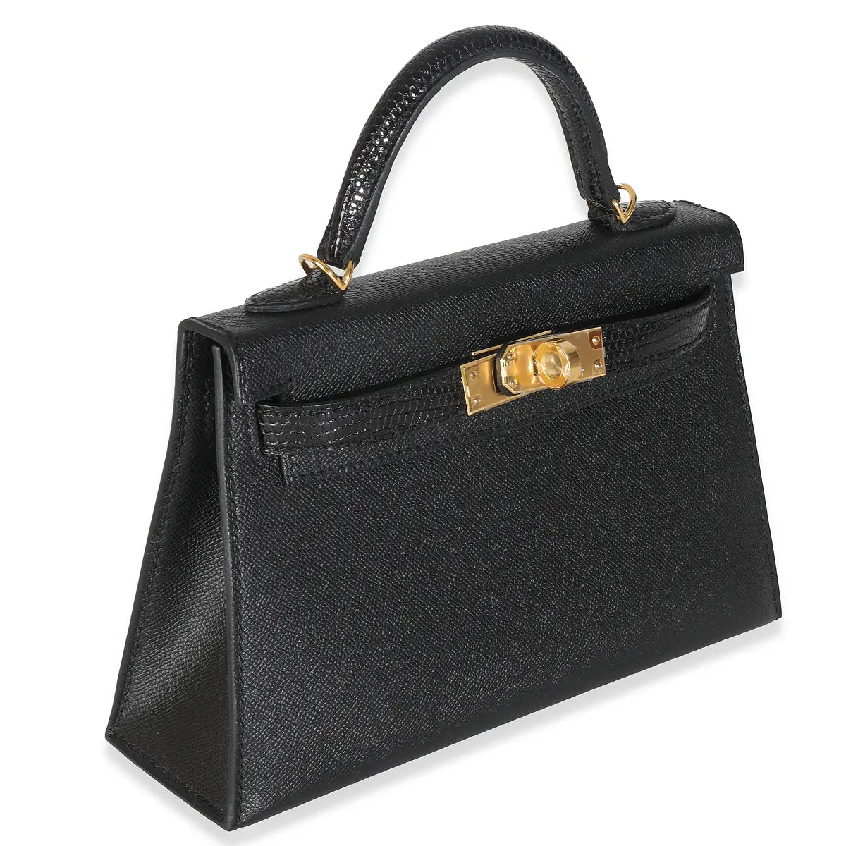 2024 Hermès Black Lizard Mini Kelly 20 Touch GHW