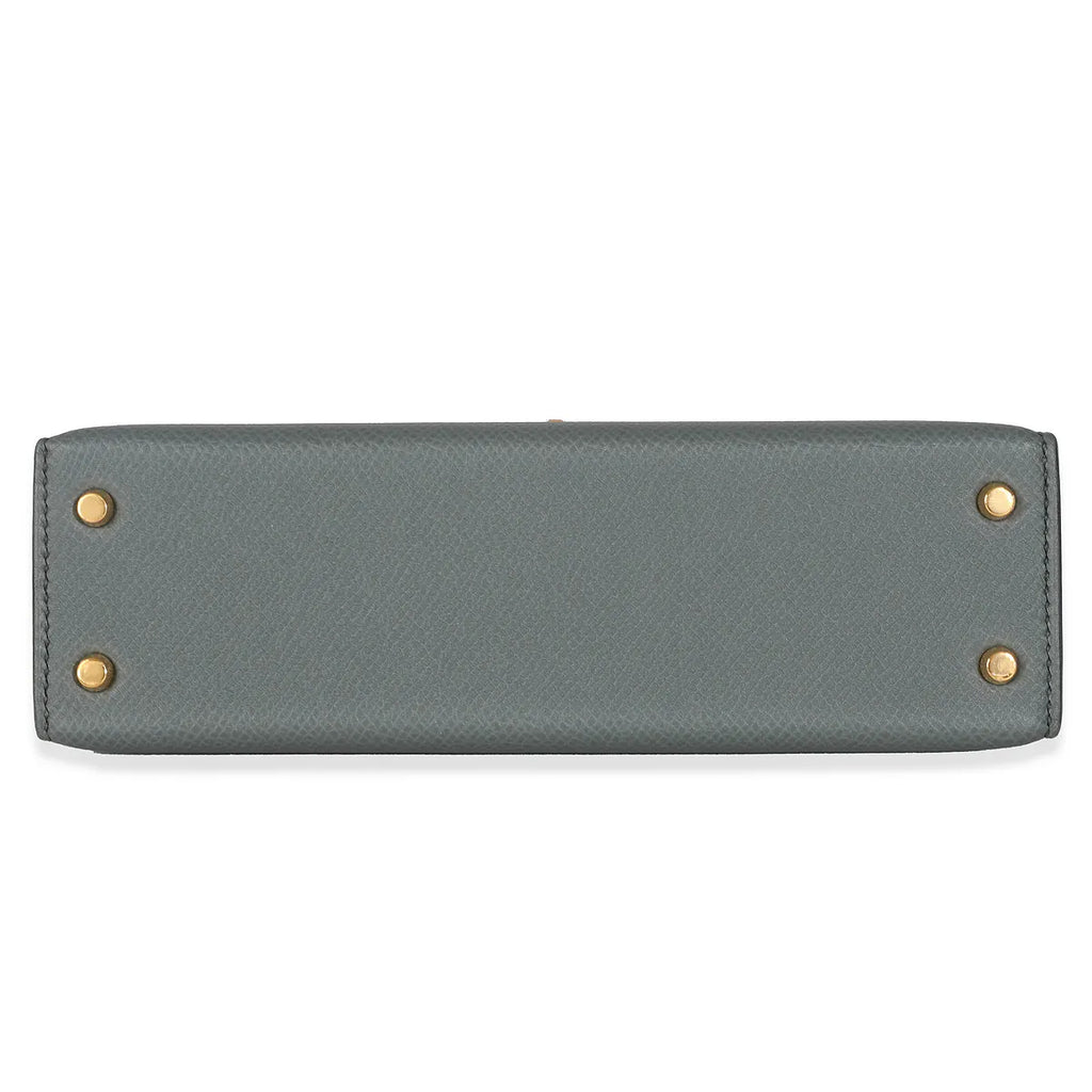 2020 Hermès Vert Amande Epsom Mini Kelly 20 GHW