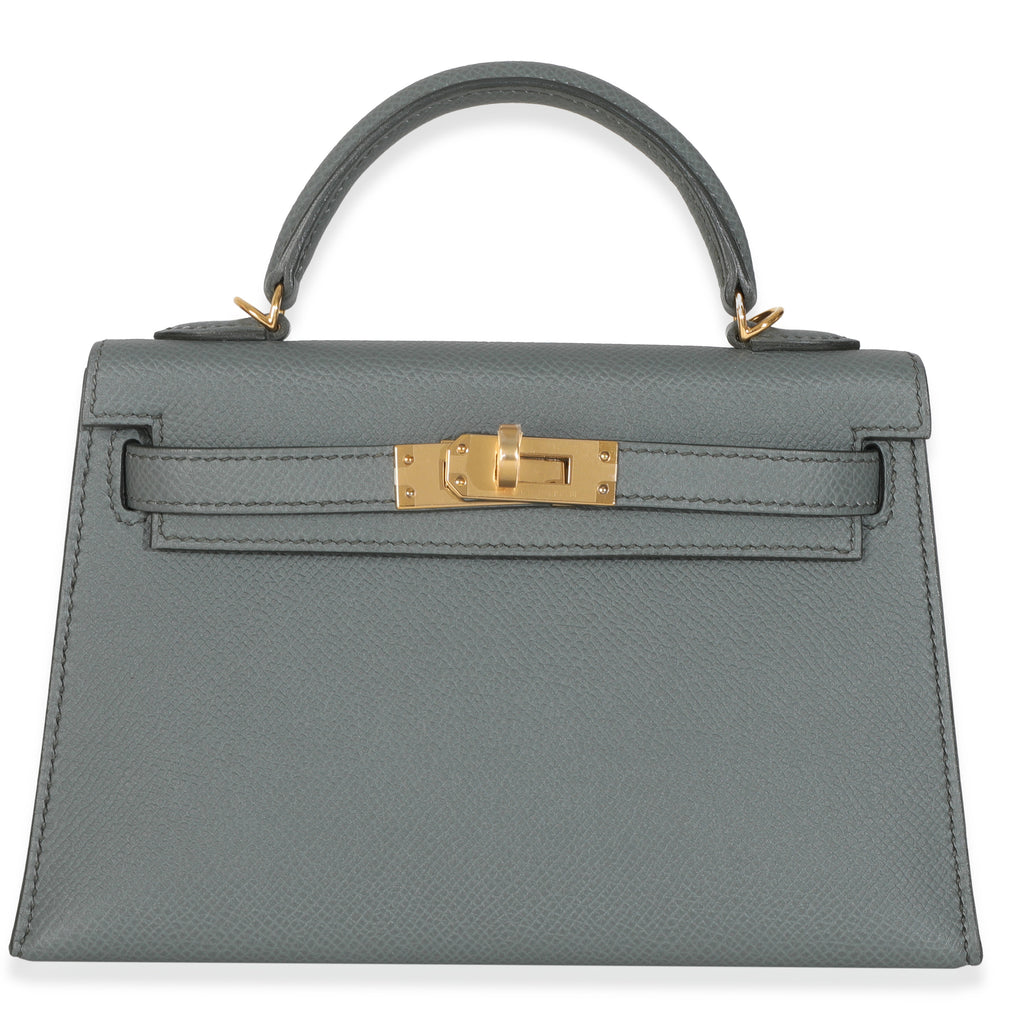 2020 Hermès Vert Amande Epsom Mini Kelly 20 GHW
