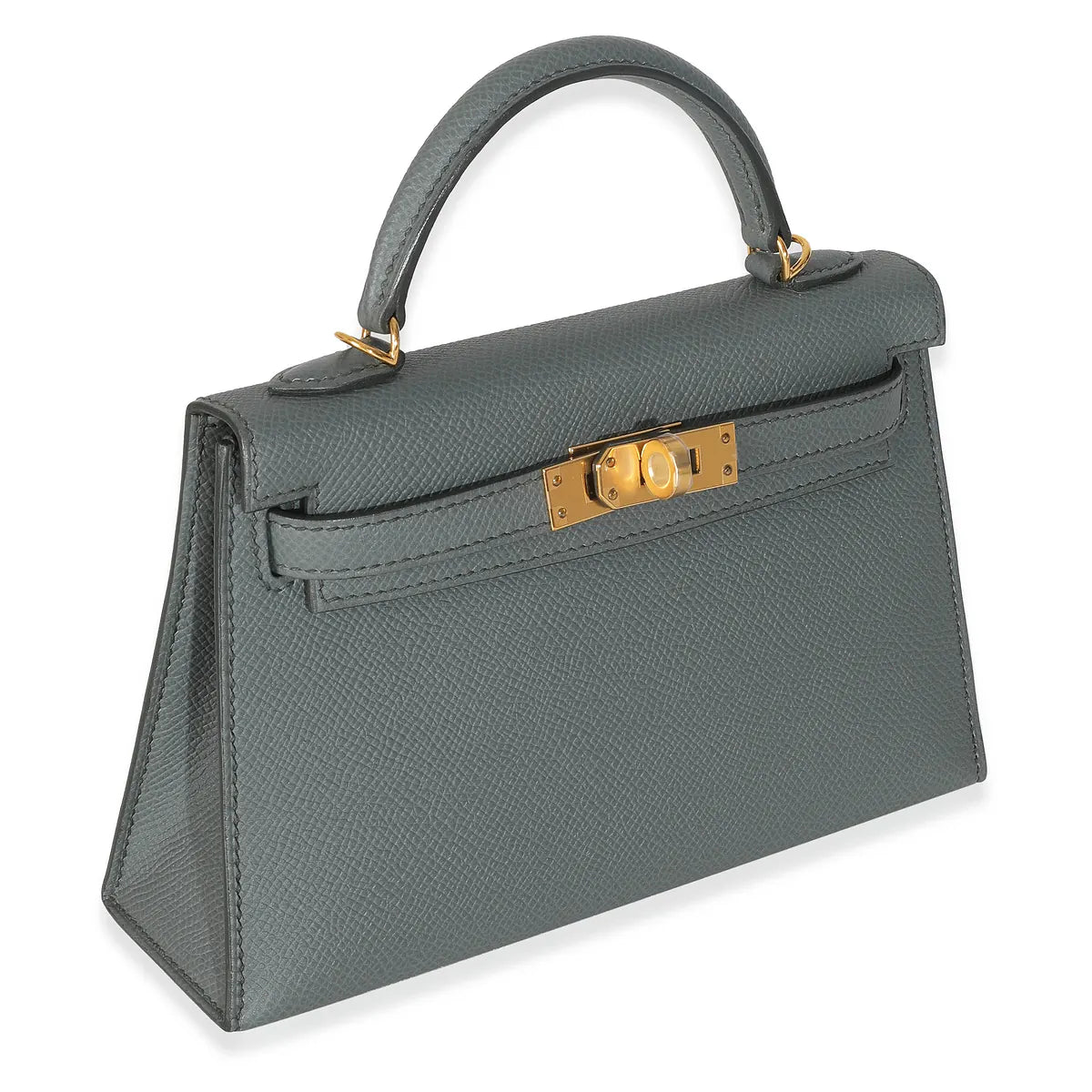2020 Hermès Vert Amande Epsom Mini Kelly 20 GHW