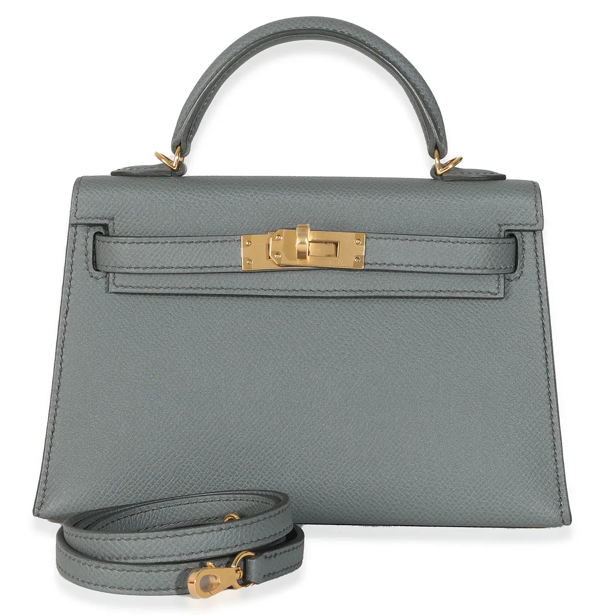 2020 Hermès Vert Amande Epsom Mini Kelly 20 GHW