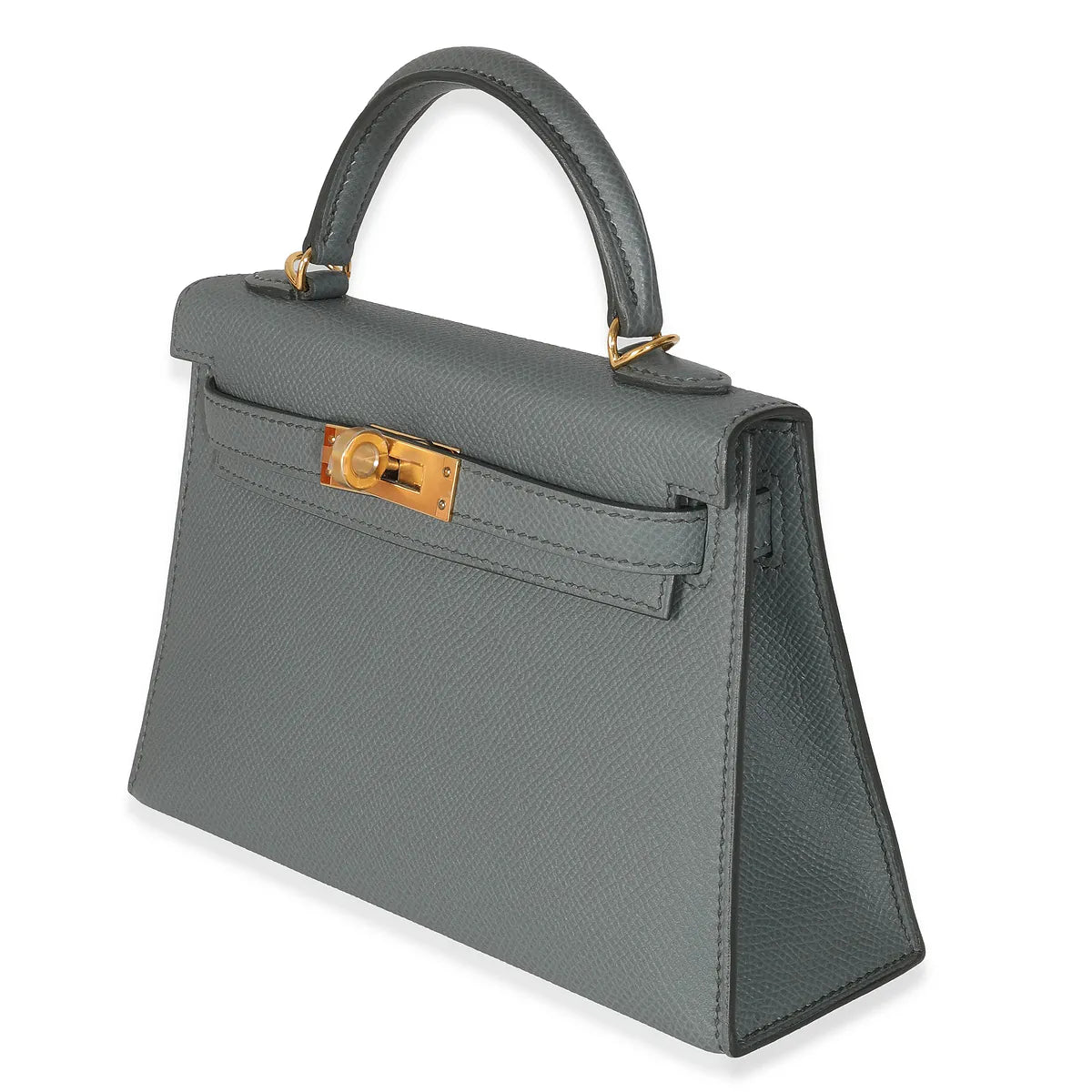 2020 Hermès Vert Amande Epsom Mini Kelly 20 GHW