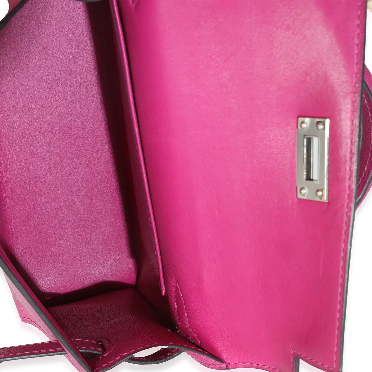 2018 Hermès Rose Pourpre Seiler Mini Kelly 20 PHW