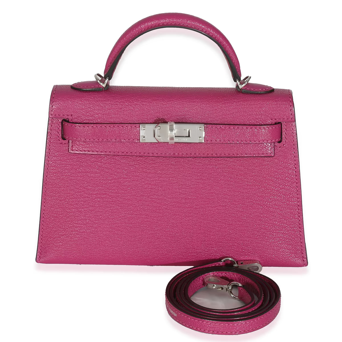 2018 Hermès Rose Pourpre Seiler Mini Kelly 20 PHW
