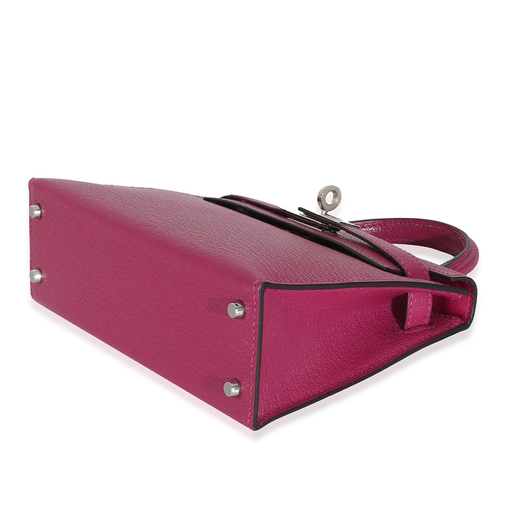 2018 Hermès Rose Pourpre Seiler Mini Kelly 20 PHW