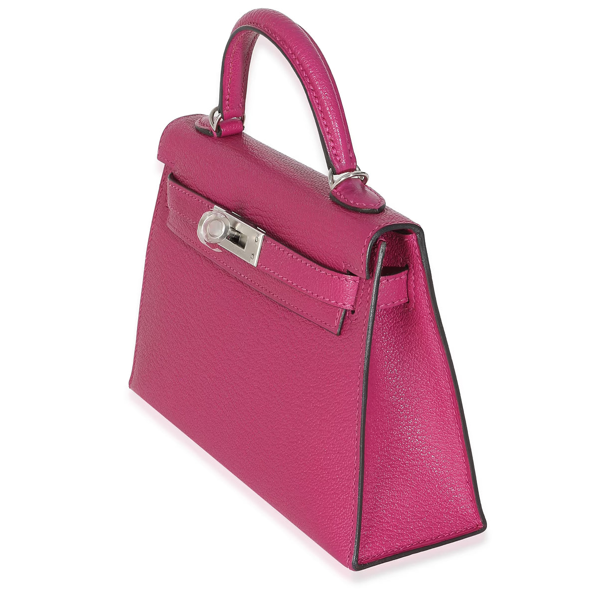 2018 Hermès Rose Pourpre Seiler Mini Kelly 20 PHW