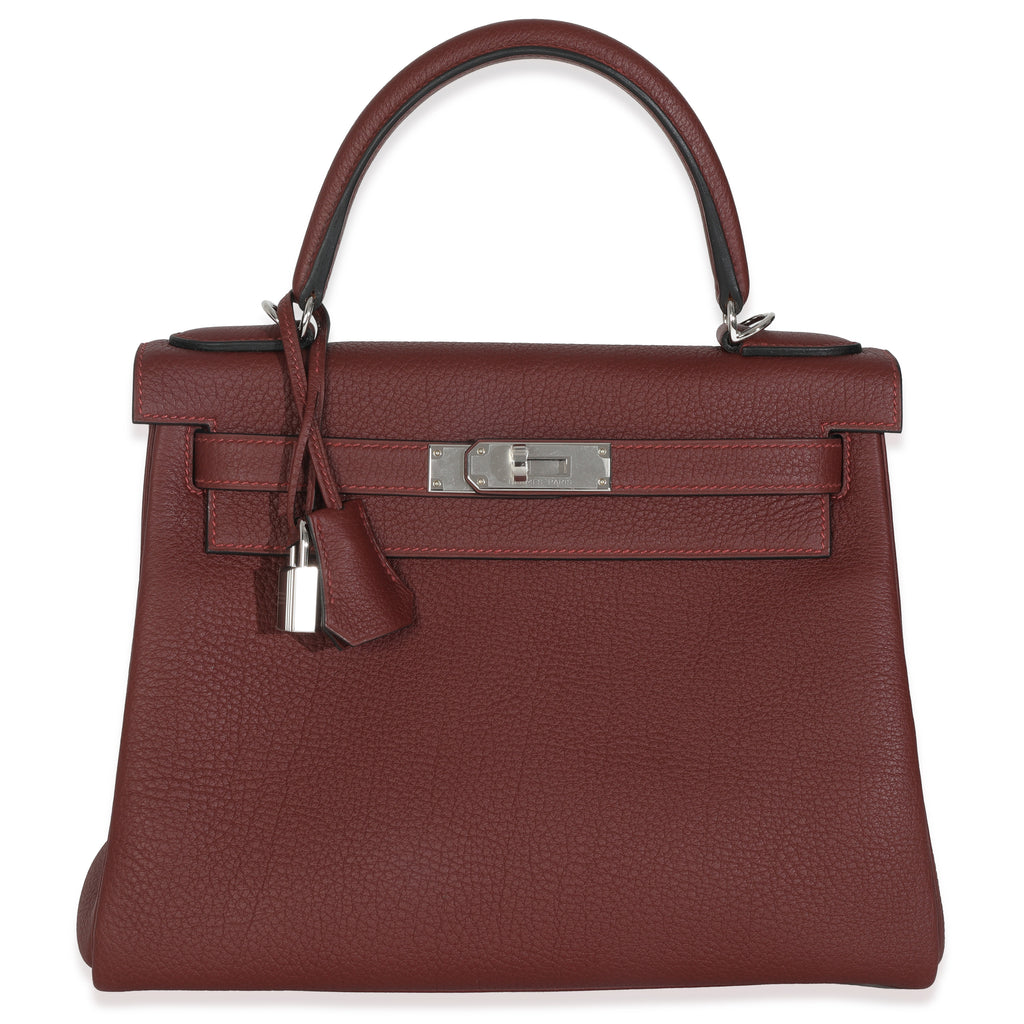 2025 Hermès Rouge H Togo Retourne Kelly 28 PHW